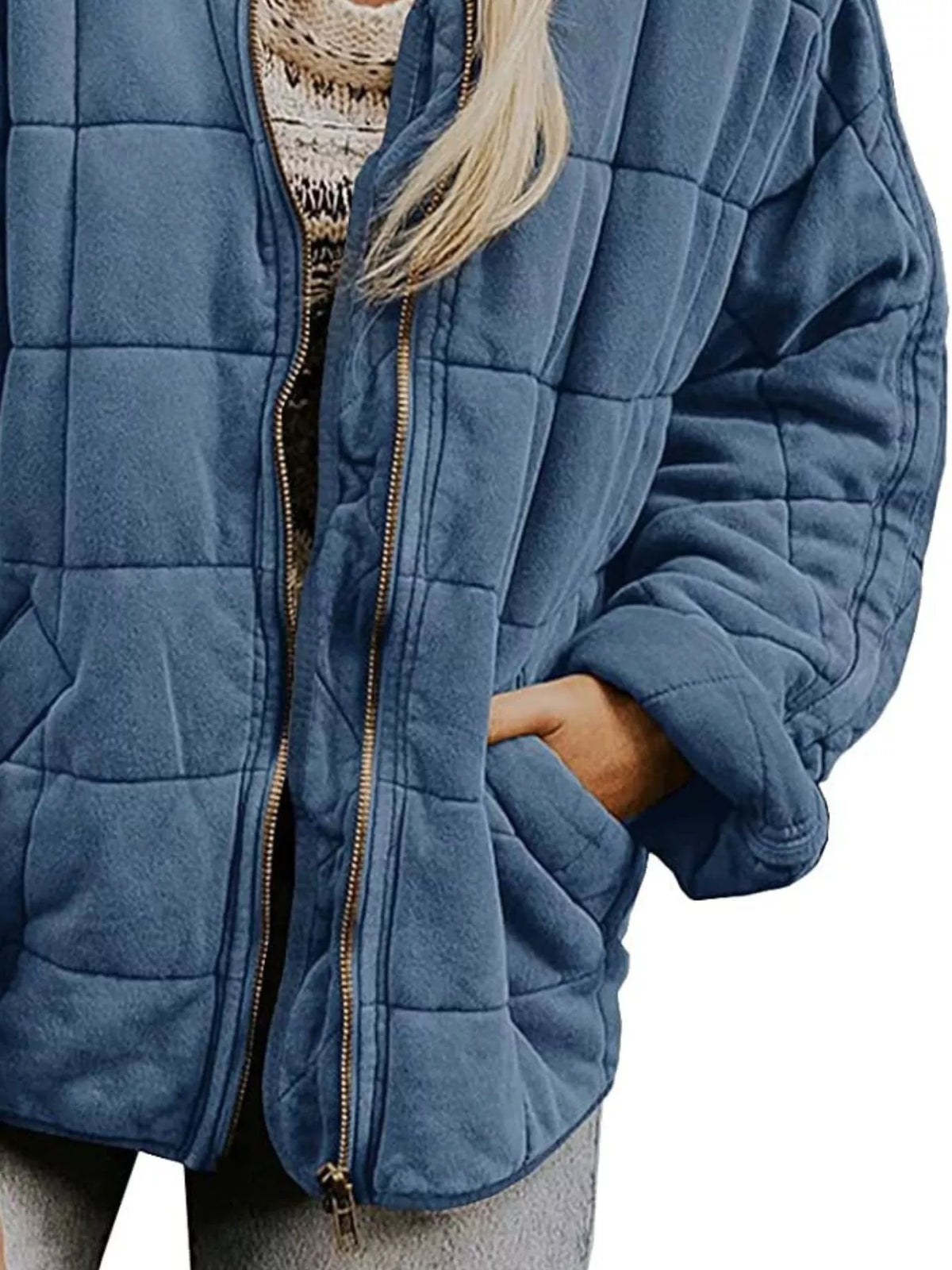 Quilted Zip Up Outerwear, view 20