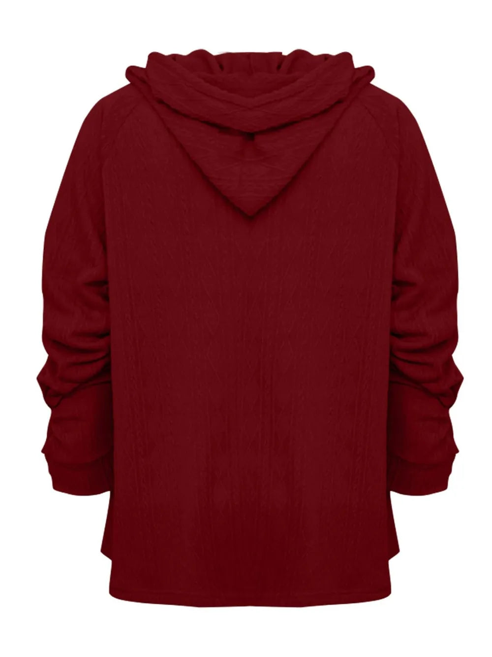 Full Size Drawstring Long Sleeve Hoodie - Lilixa.store