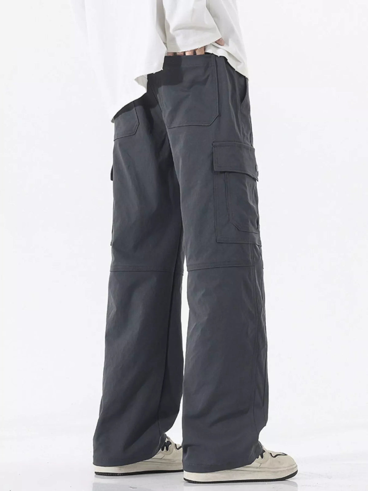 Men's Full Size Multi-Pocket Cargo Utility Pants Plus Size, view 8