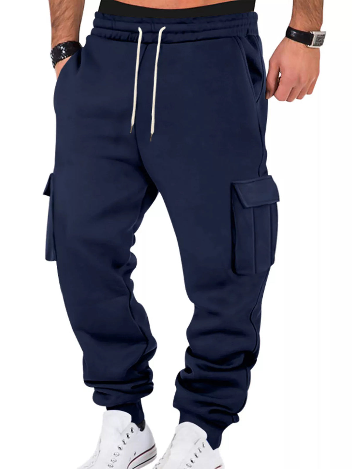 Men's Full Size Casual Joggers with Multi-Pocket Plus Size - Lilixa.store