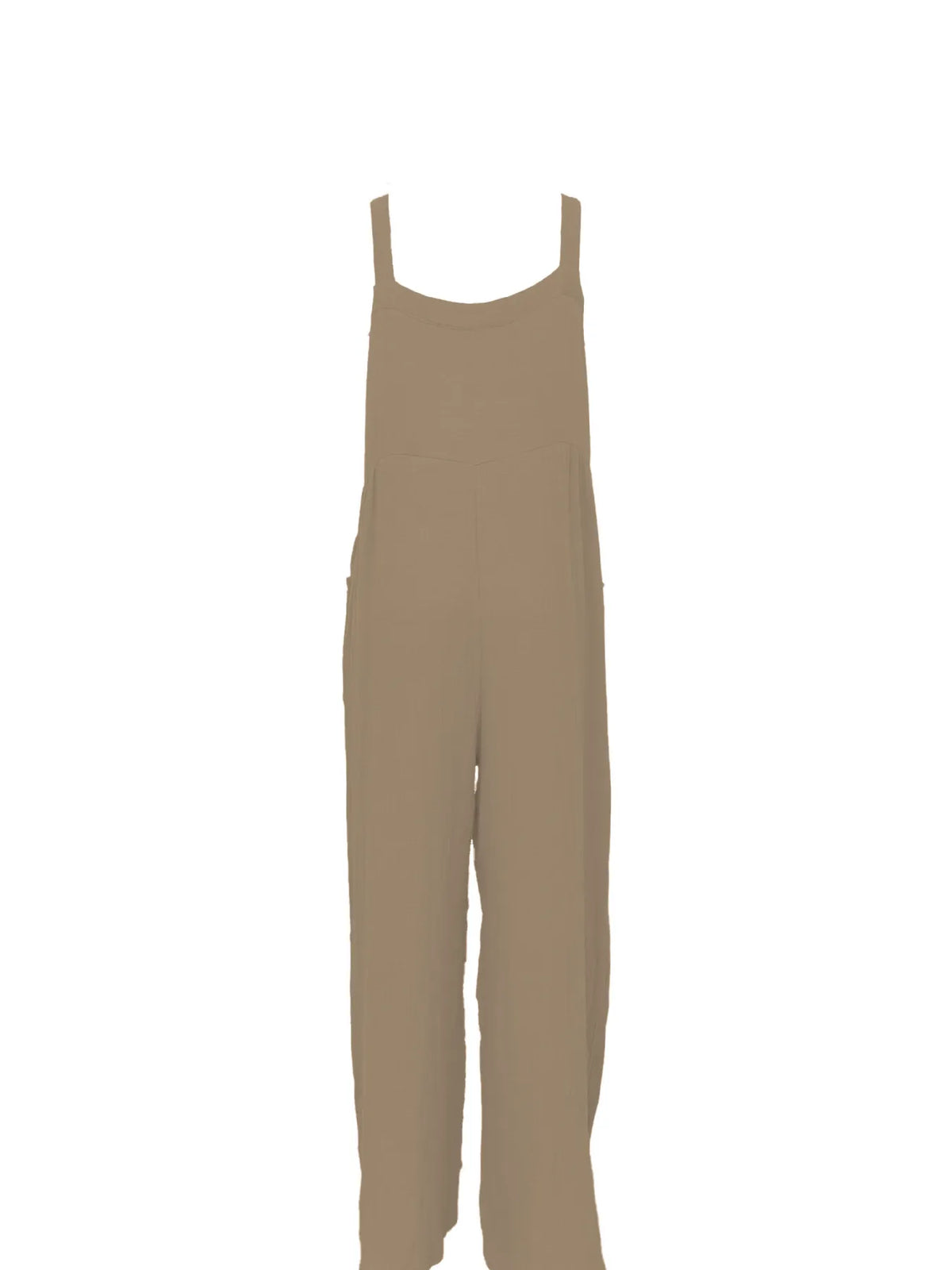 Full Size Casual Wide Leg Textured Overalls Plus Size - Lilixa.store