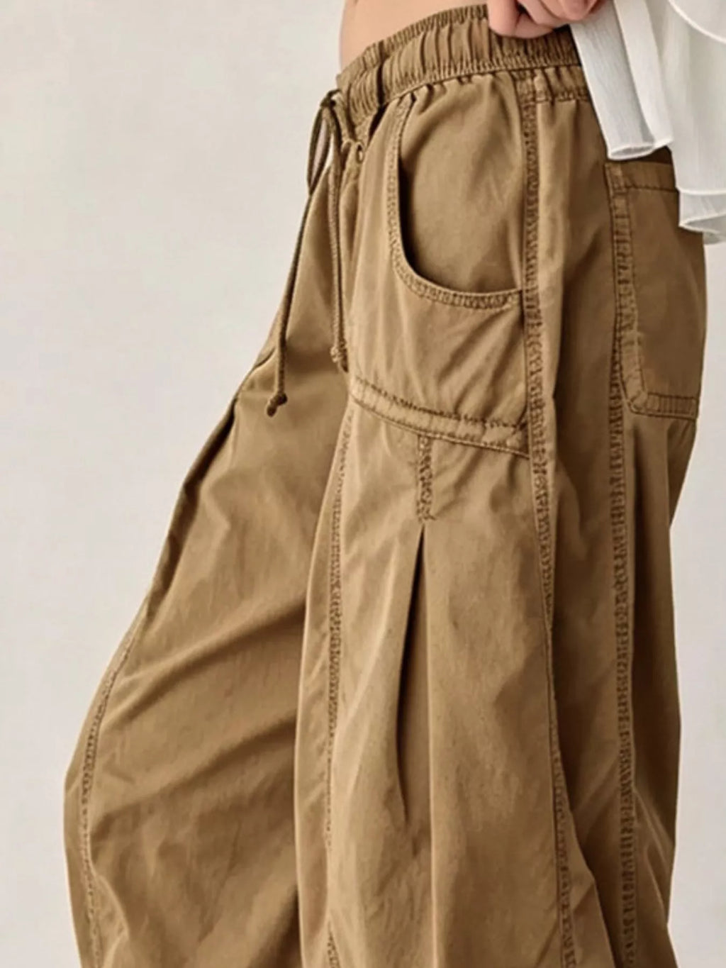 High-Waisted Cargo Wide-Leg Pants - Lilixa.store