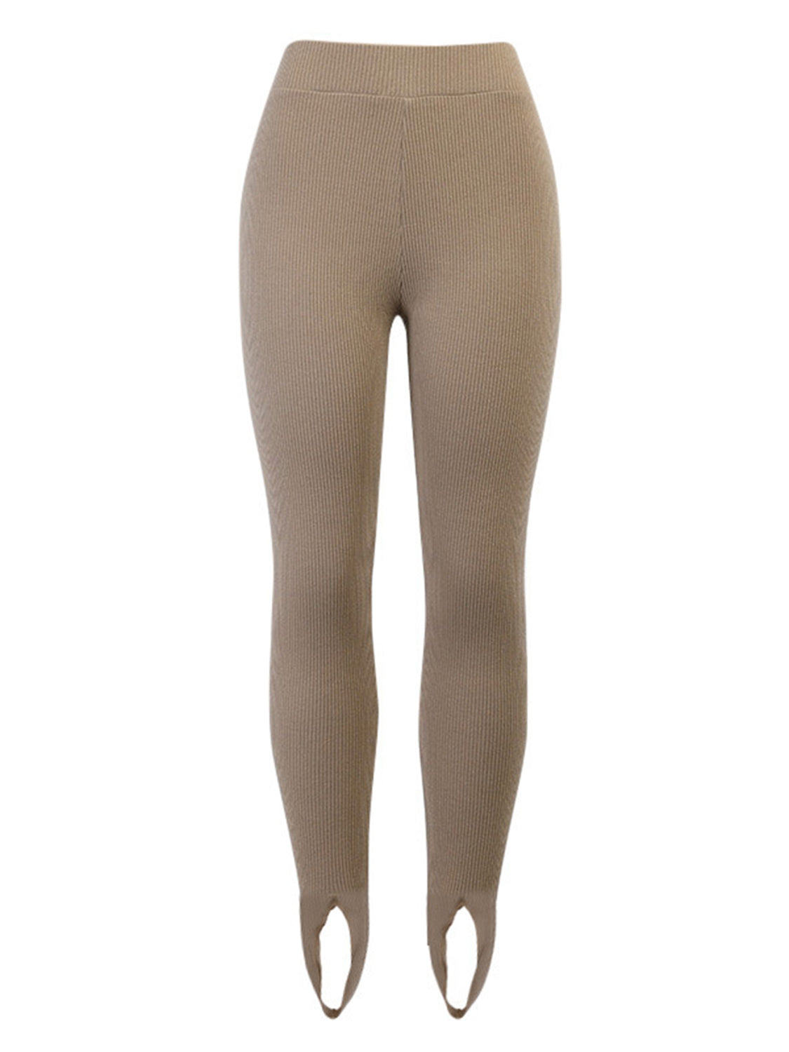 Ribbed Mid Waist Leggings - Lilixa.store