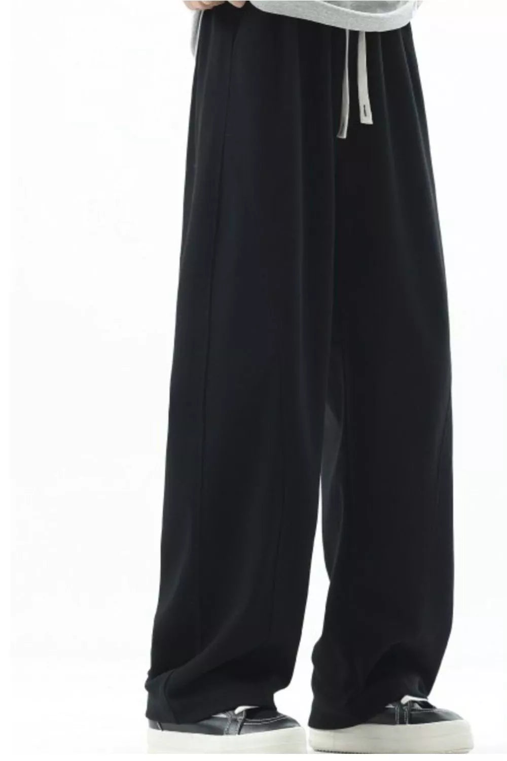 Men's Plus Size Casual Loose Fit Sweatpants in Black