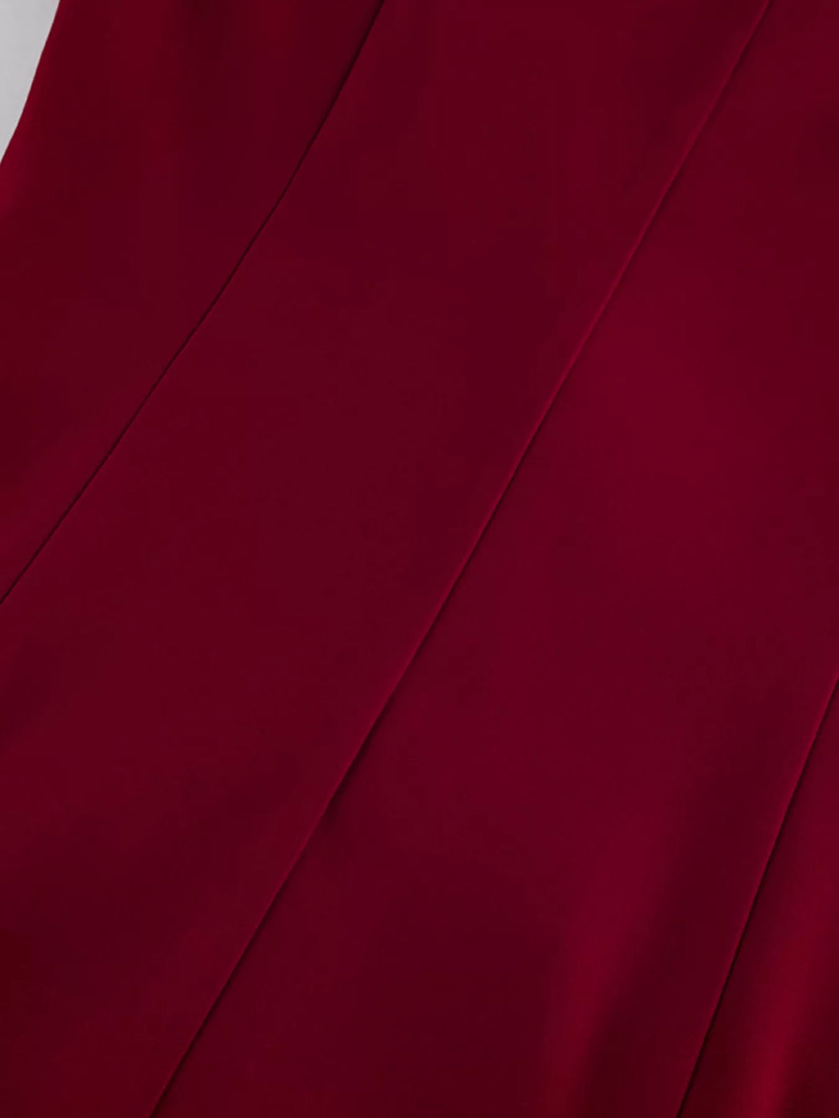 Lapel Collar Blazer and Wide-Leg Pants Set in Wine Red, view 21