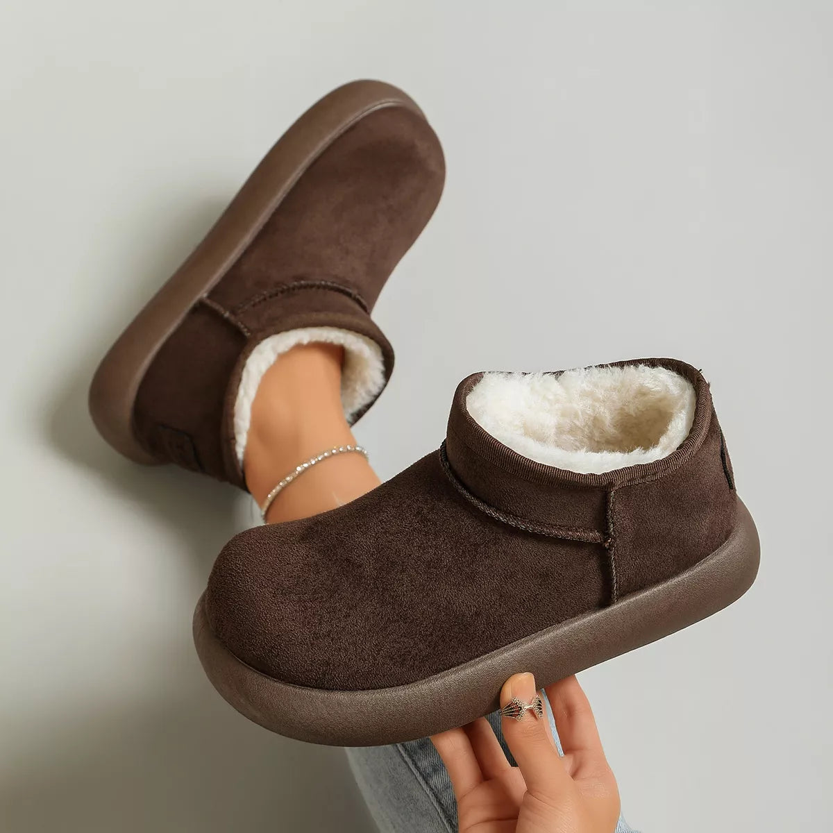 Round Toe Platform Boots