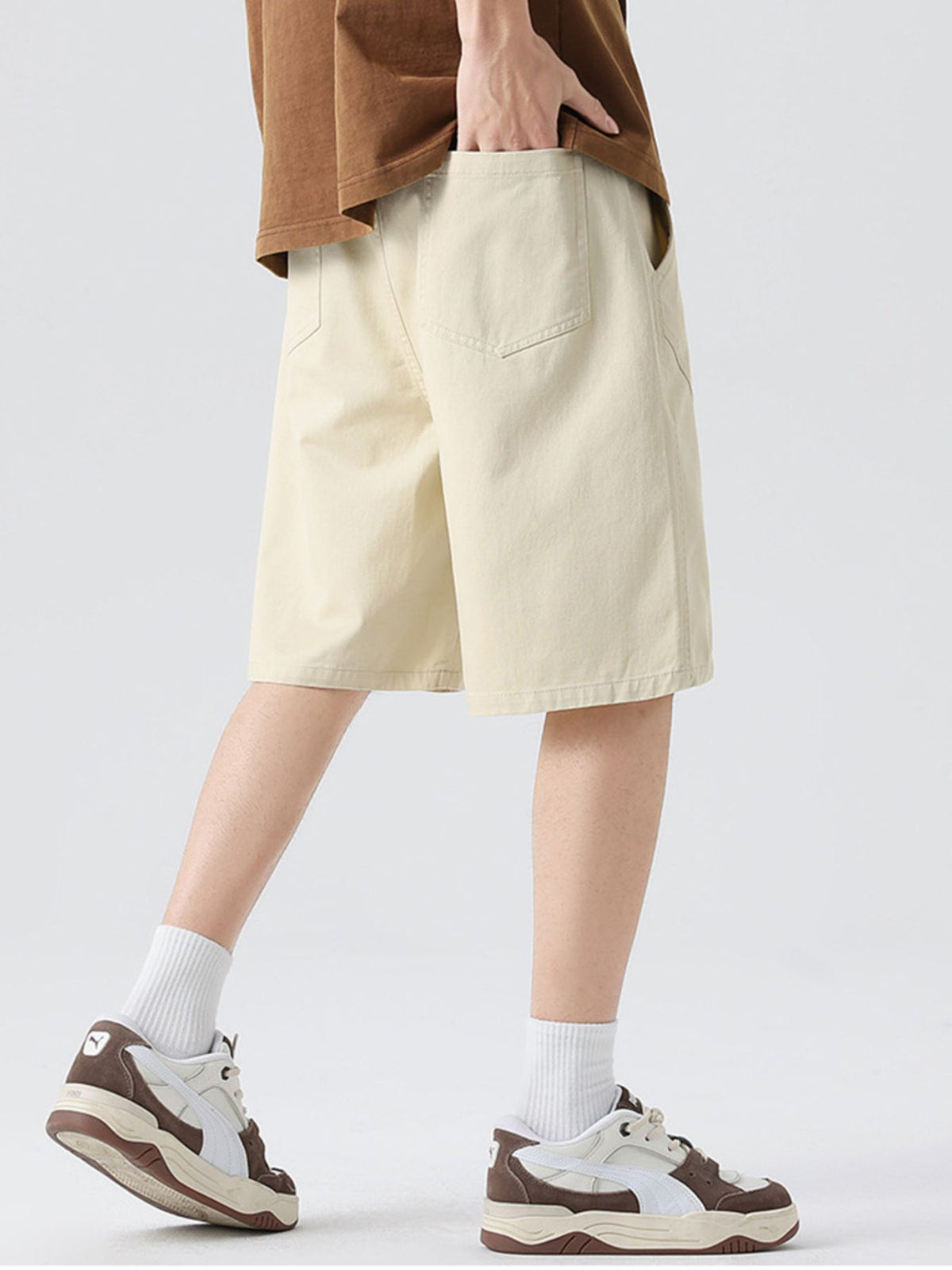 Men's Full Size Casual Loose-Fit Drawstring Shorts Plus Size, view 2