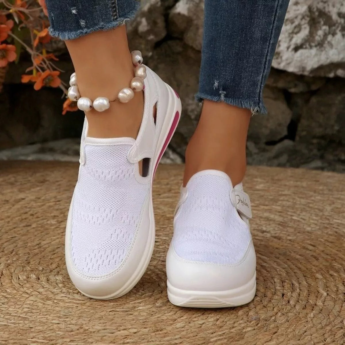 Breathable Mesh Wedge Sneakers - Lilixa.store