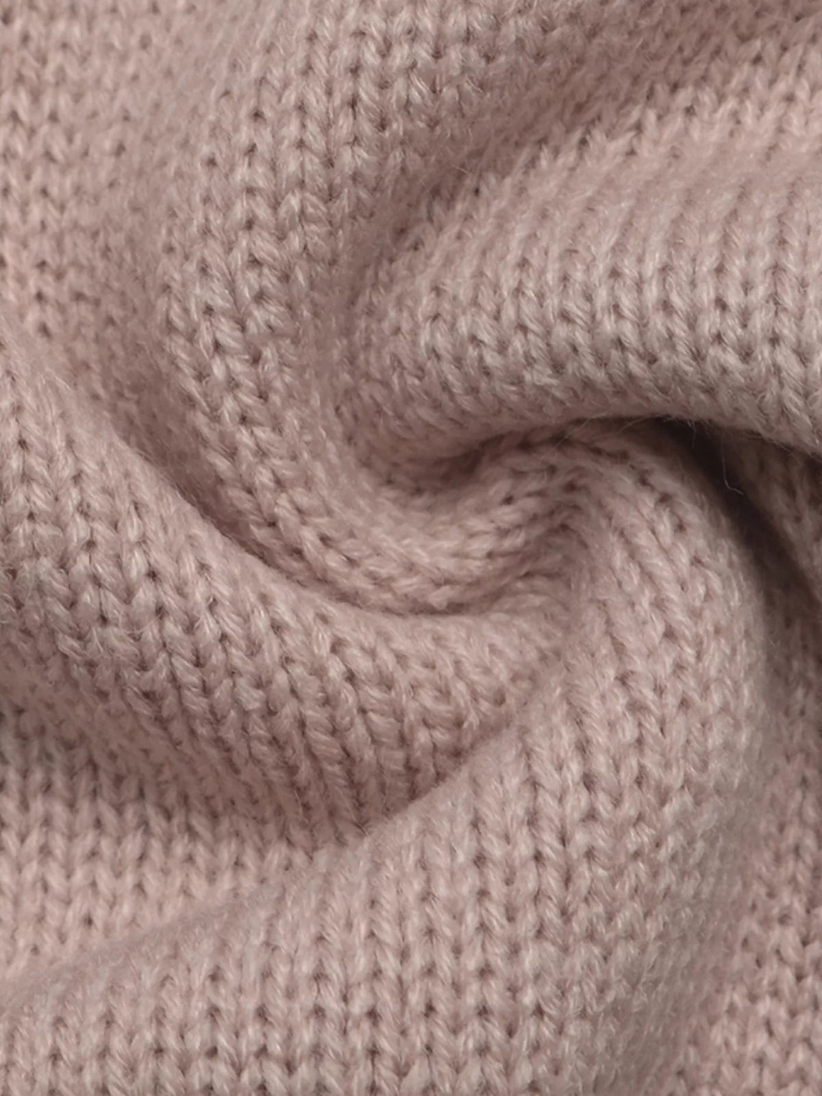 Openwork Mock Neck Sweater in Pink, view 8