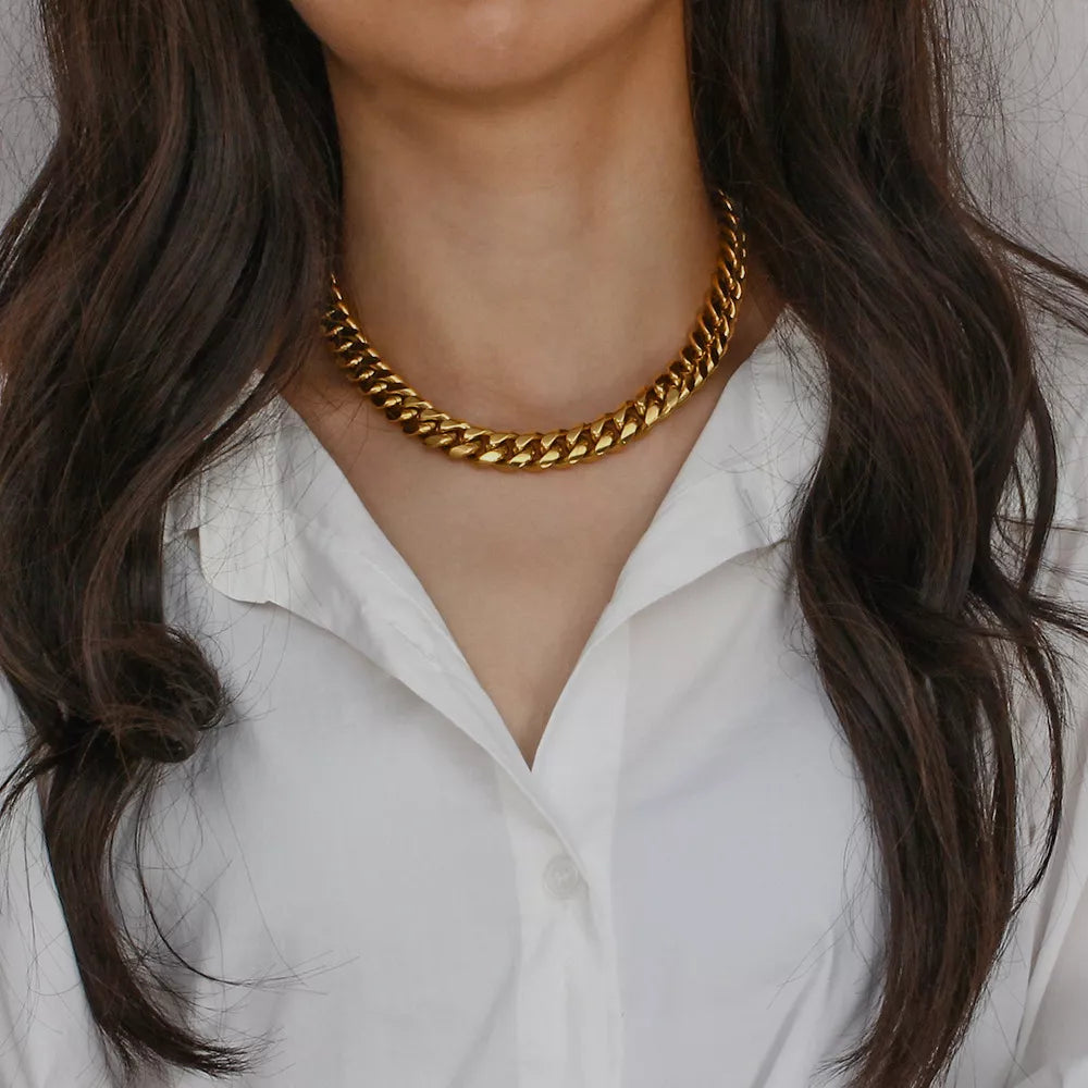 18K Gold-Plated Chain Necklace