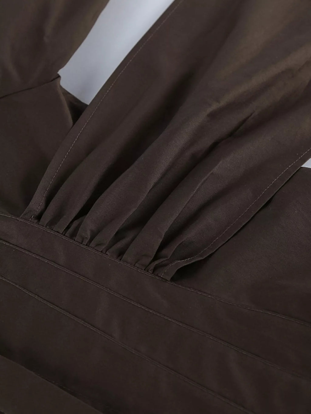 Slim-Fit Ruched Waist Shirt - Lilixa.store