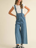 Vintage Wide Leg Denim Overalls - Lilixa.store