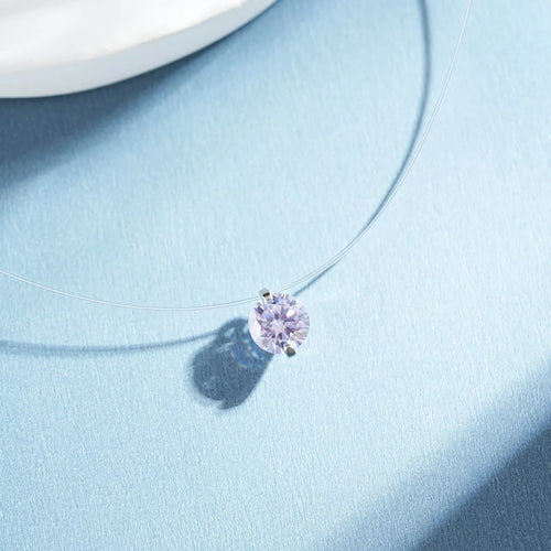 925 Sterling Silver Zircon Pendant Necklace - Lilixa.store