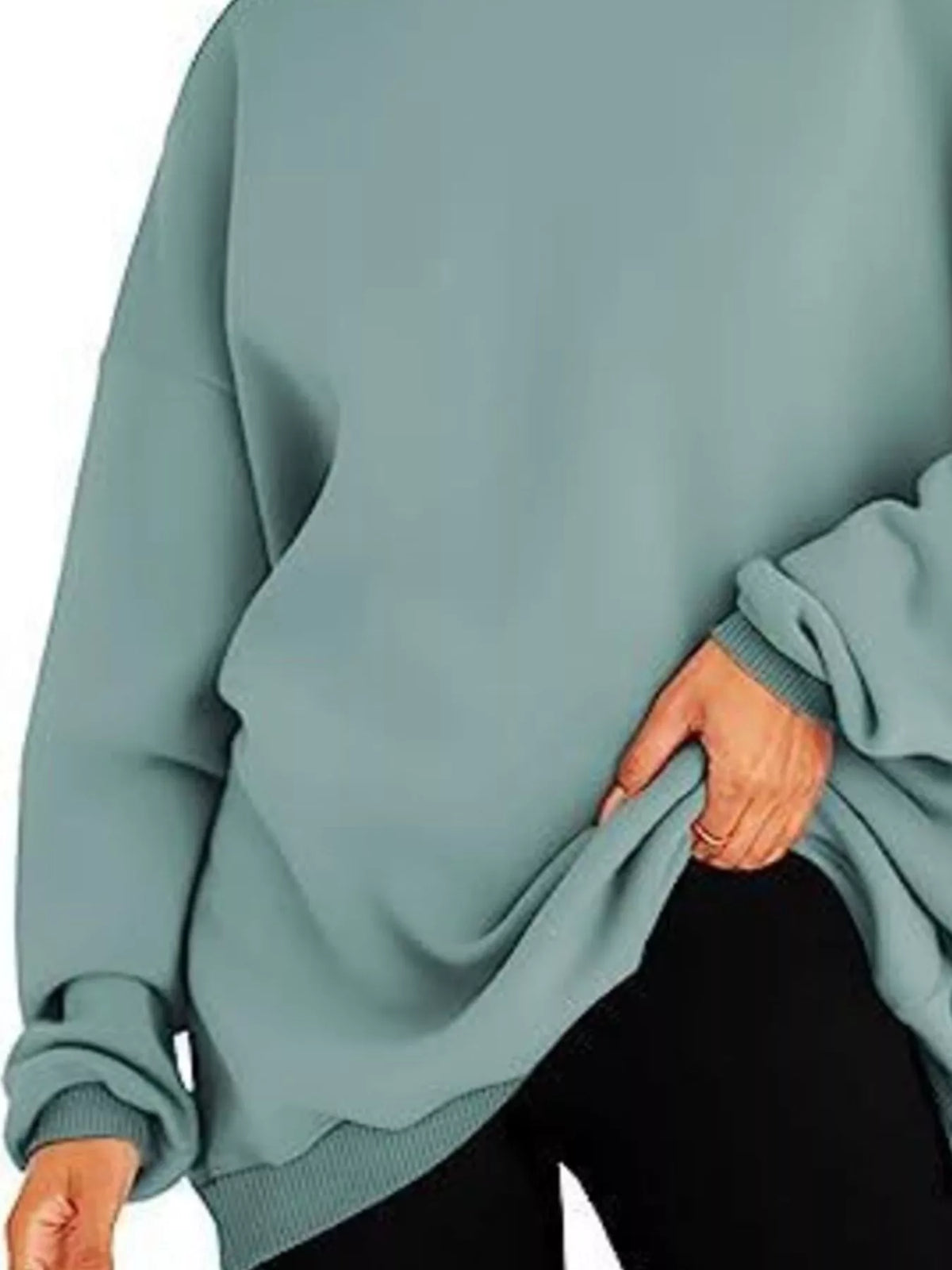 Drop Shoulder Long Sleeve Hoodie, view 12