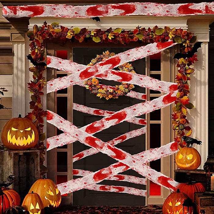 Halloween Bloody Bandages in Red