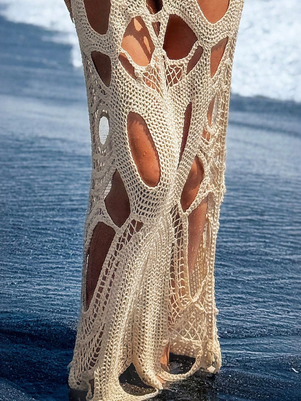 Cutout Halter Neck Cover-Up Dress - Lilixa.store