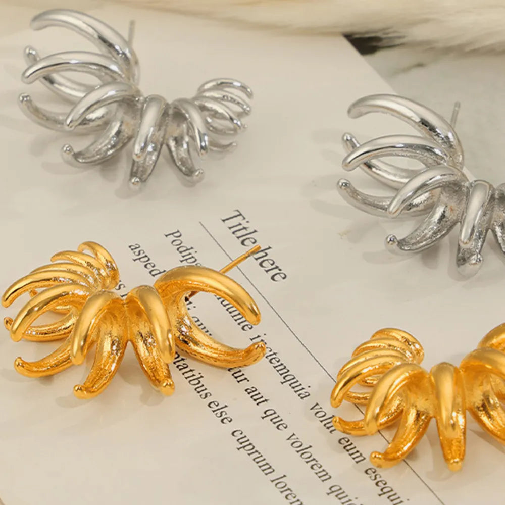 Titanium Steel Irregular Shape Earrings - Lilixa.store