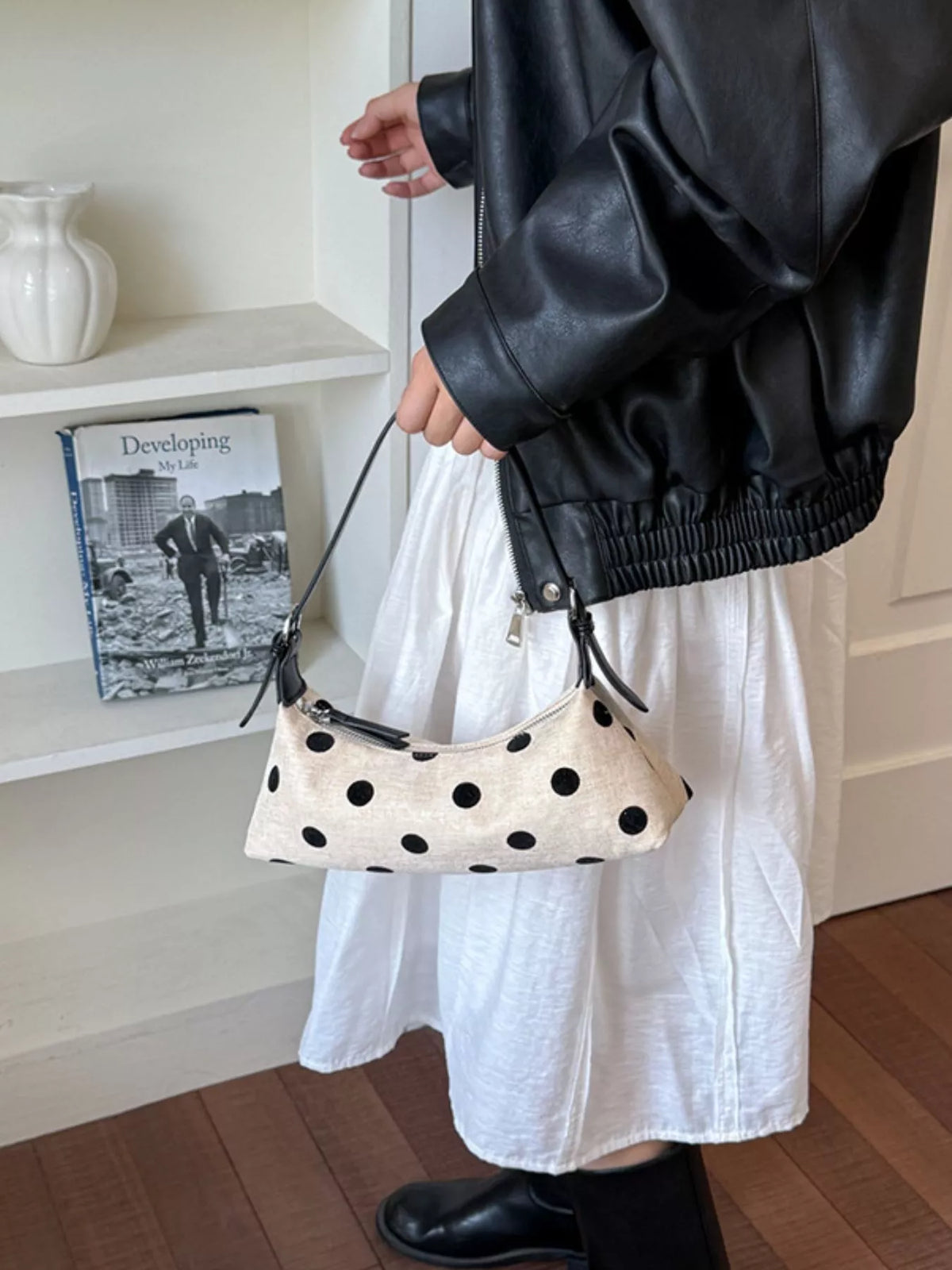 Polka Dot Crossbody Bag