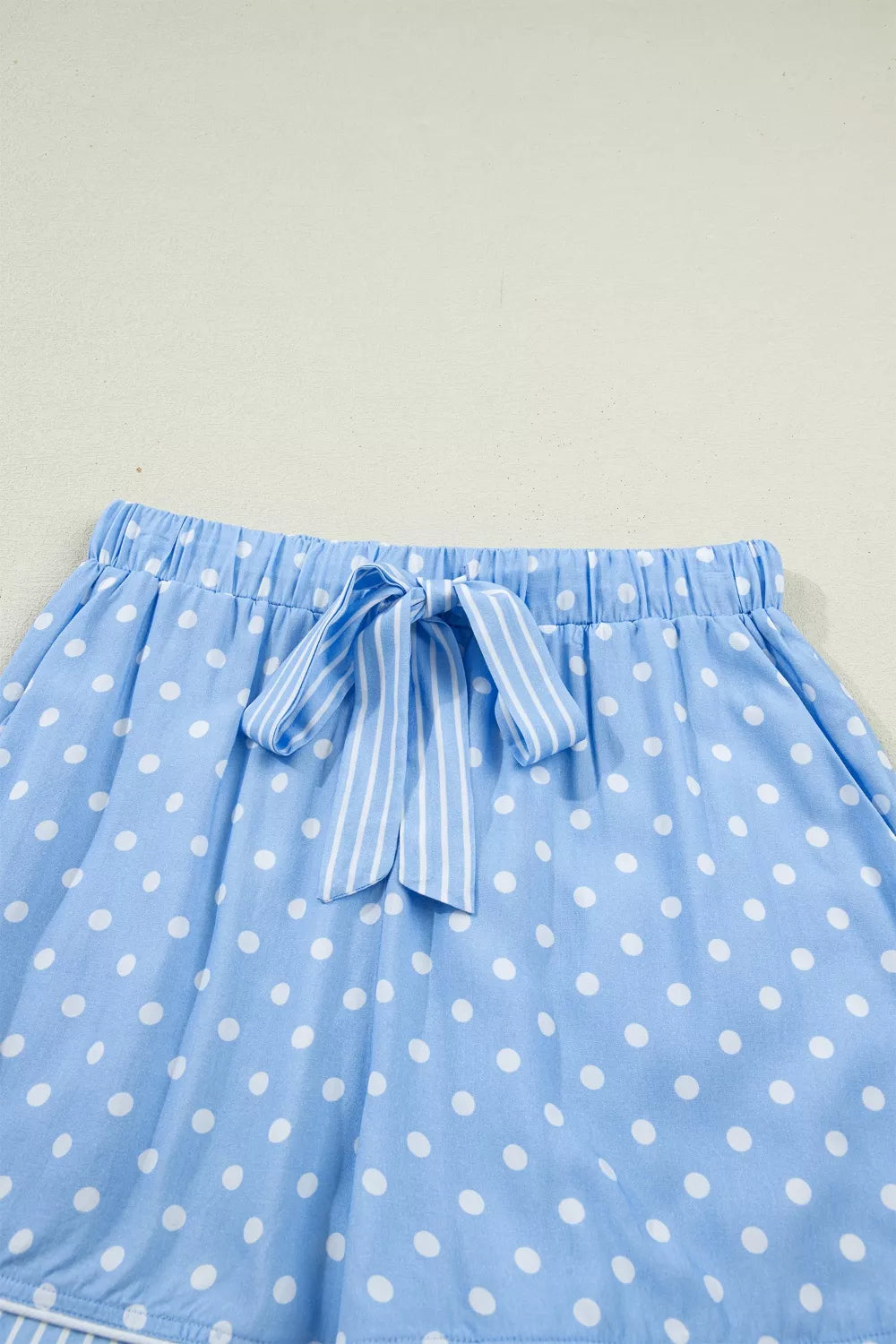 Dotted Print Soft Short Pajama Set - Lilixa.store