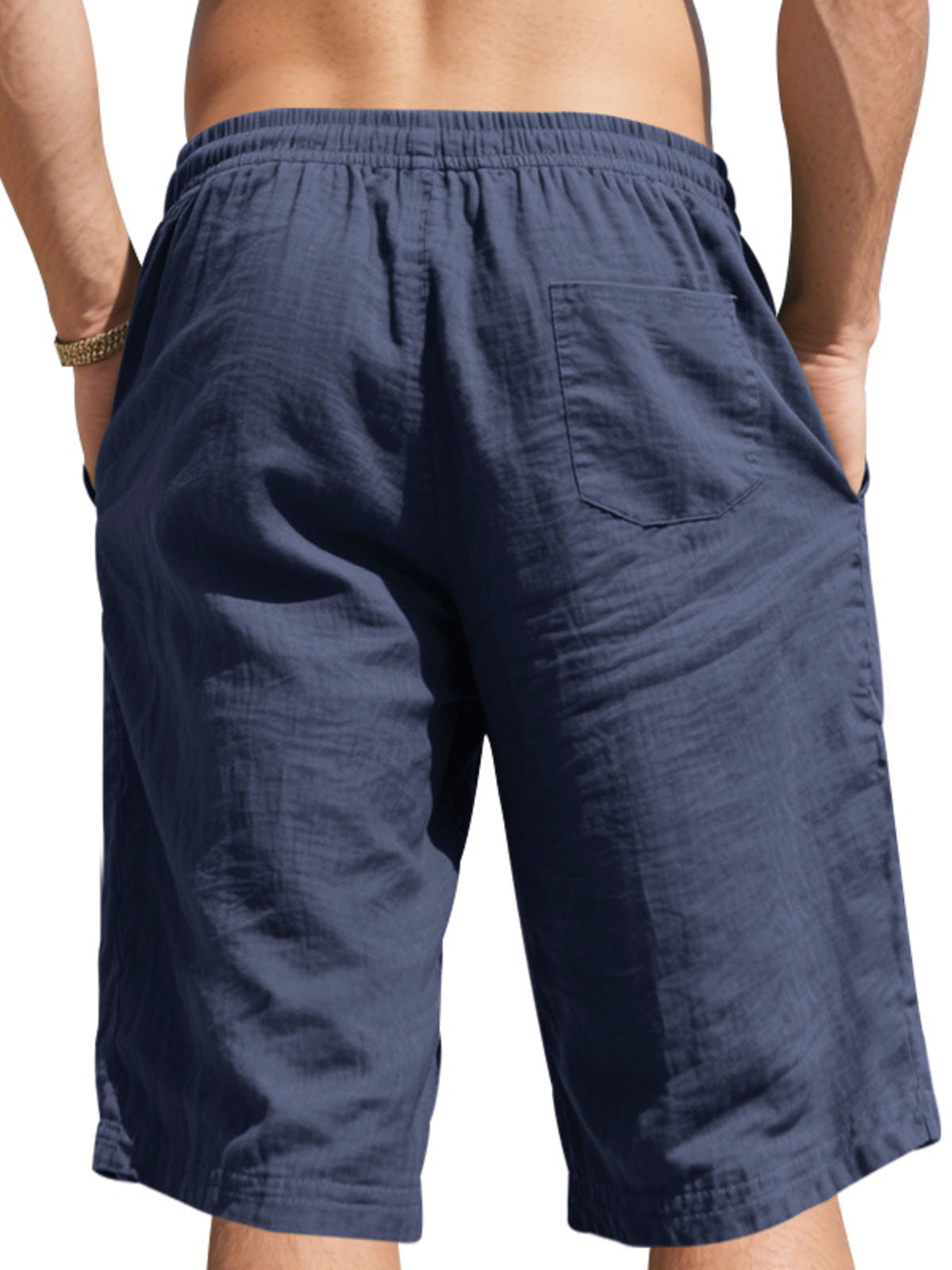 Men's Full Size Casual Drawstring Shorts Plus Size