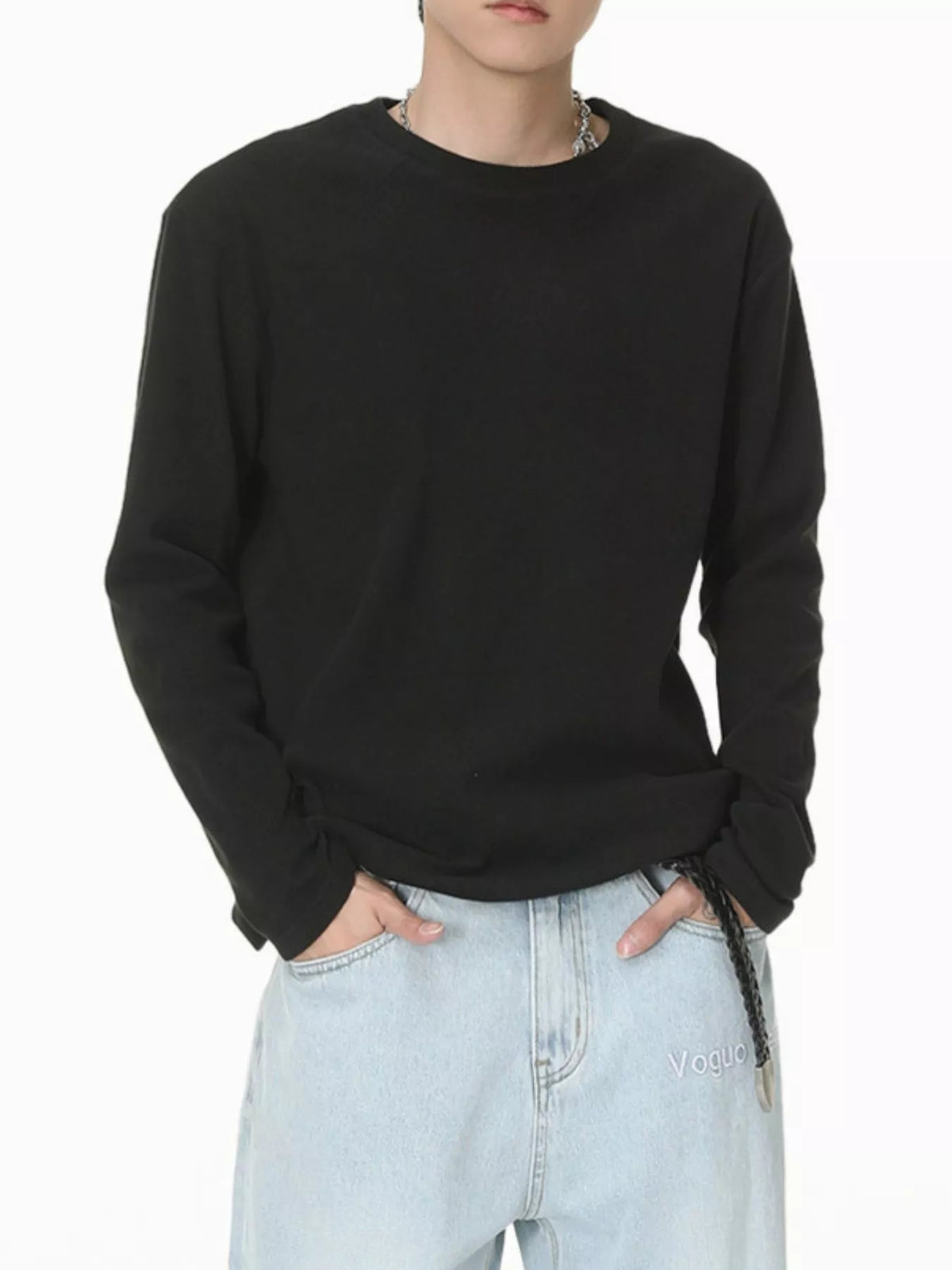 Men's Long-Sleeve Crew Neck T-Shirt - Lilixa.store