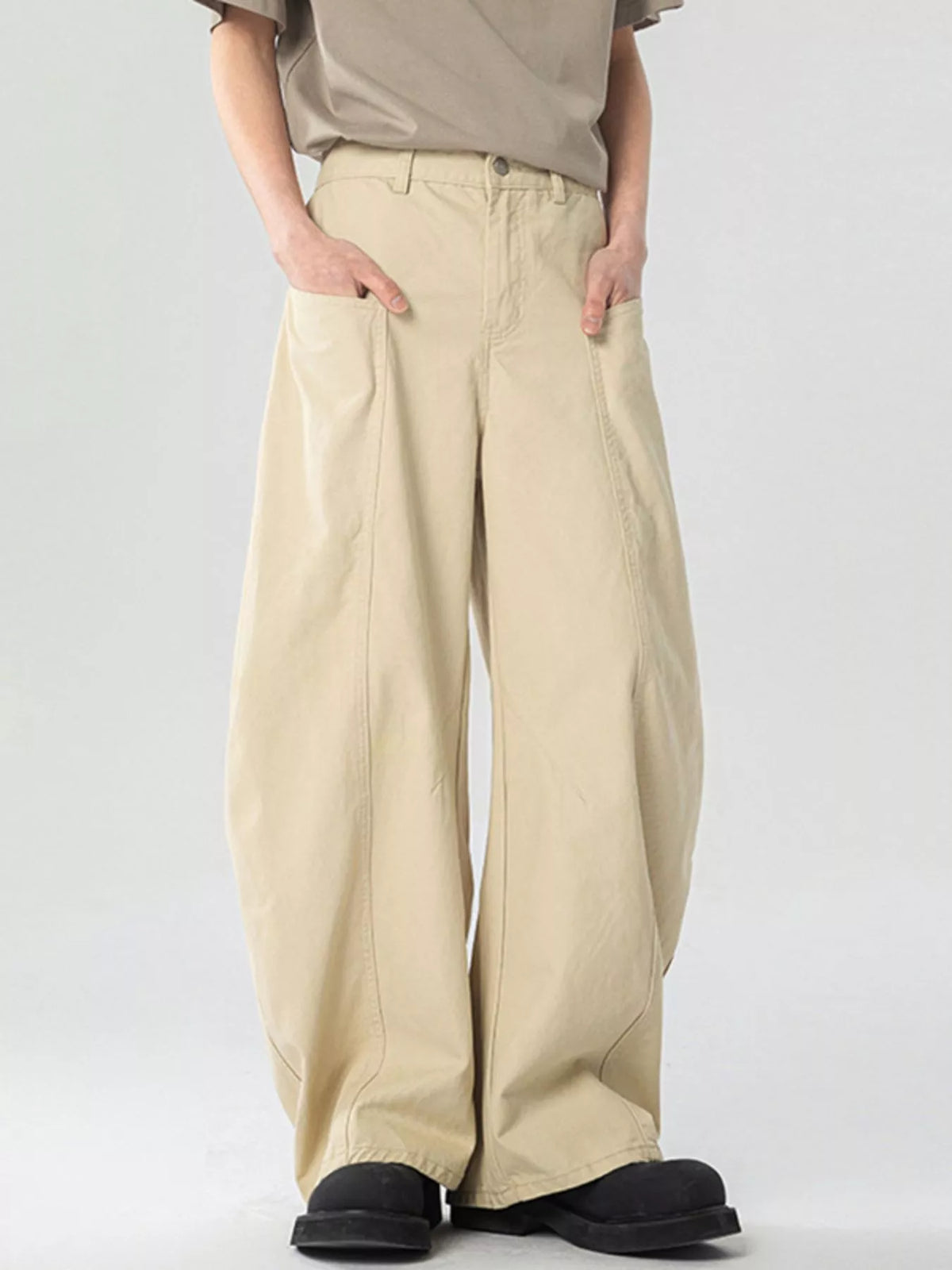 Men's Pocketed Wide Leg Pants, view 5