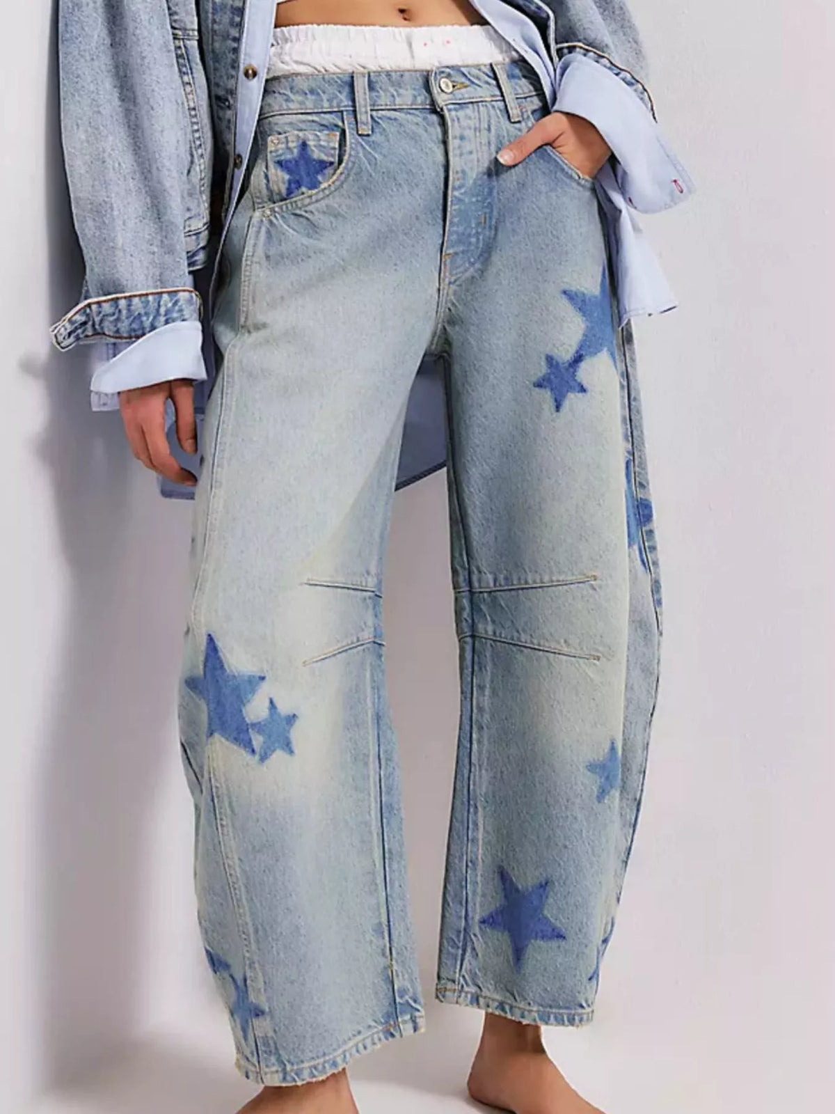 Mid Rise Wide-Leg Jeans - Lilixa.store