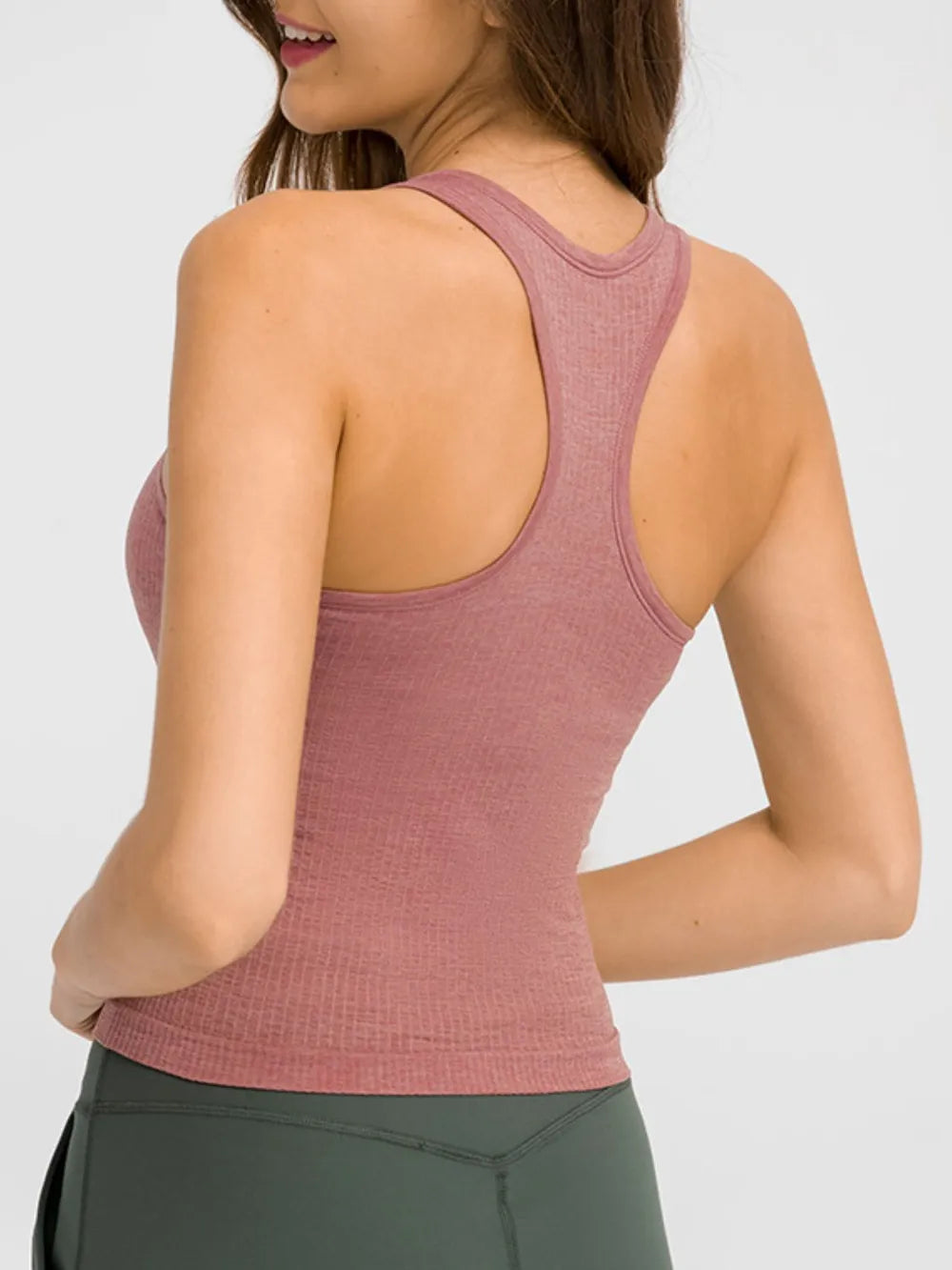 Millennia Round Neck Racerback Active Tank - Lilixa.store
