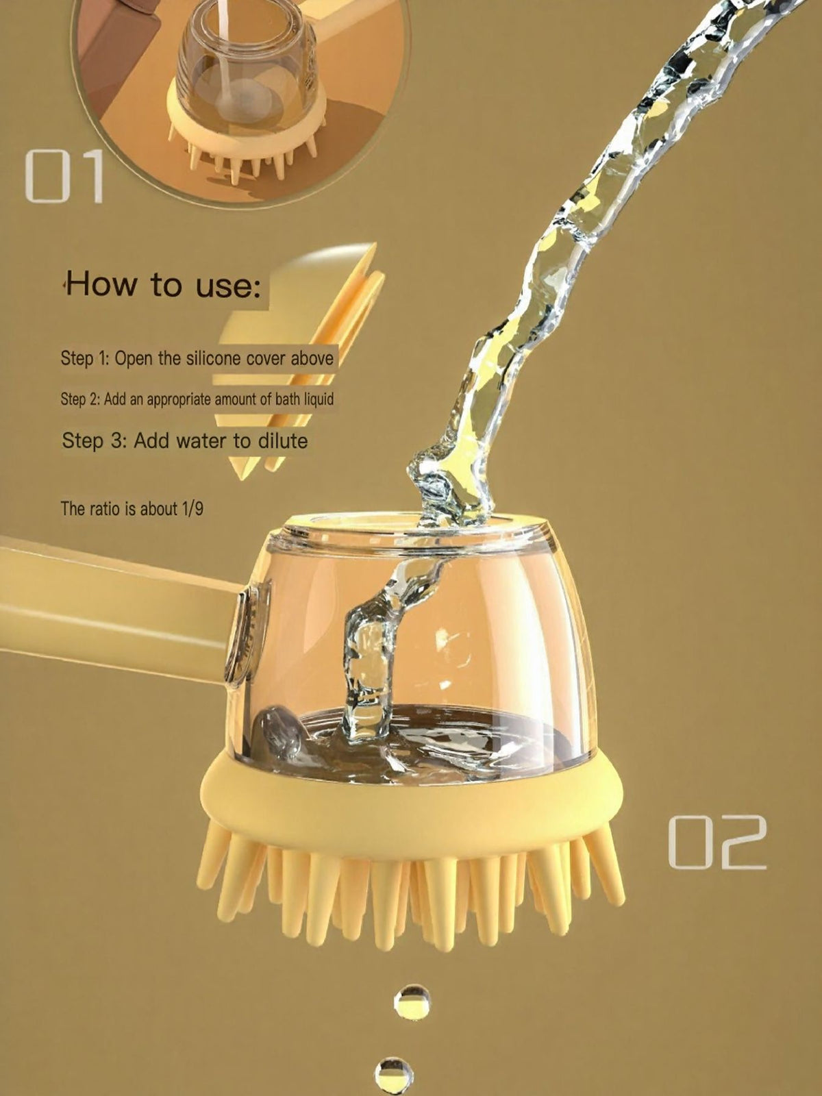 Add Liquid Pet Bath Brush - Lilixa.store