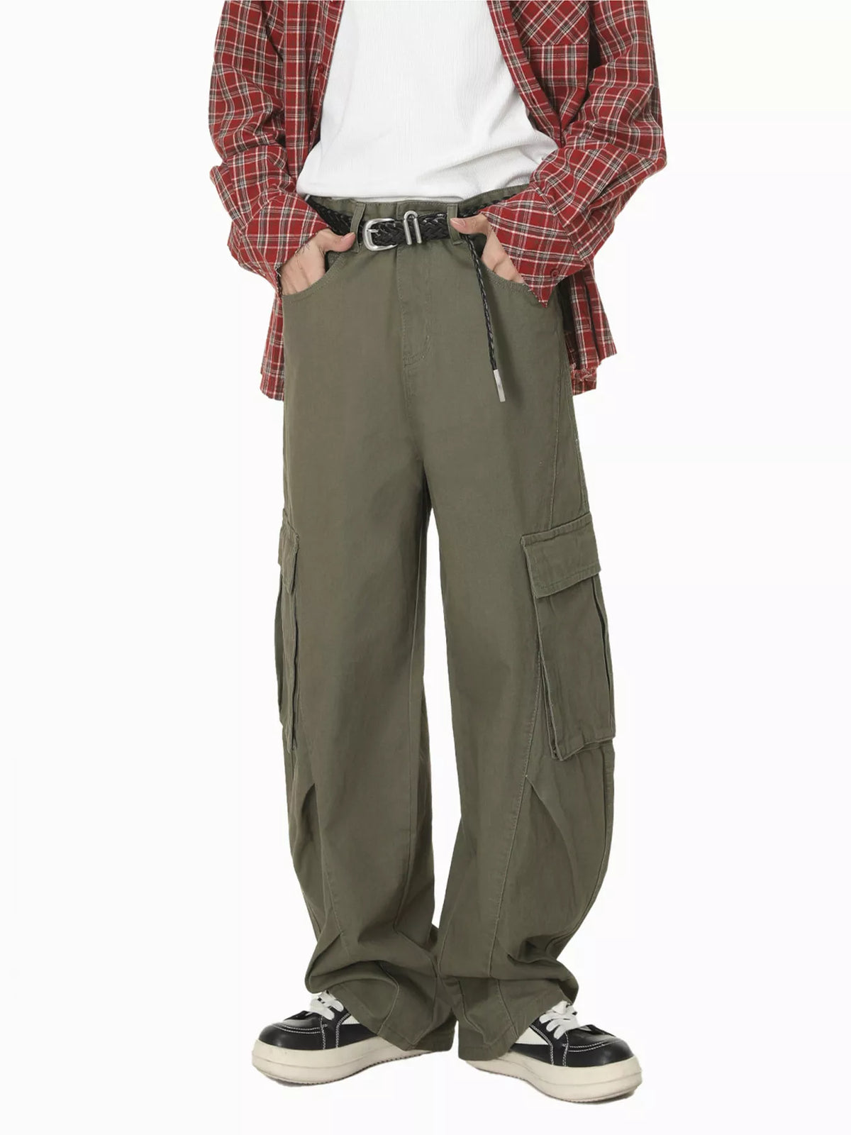 Men's Loose-Fit Cargo Jeans - Lilixa.store