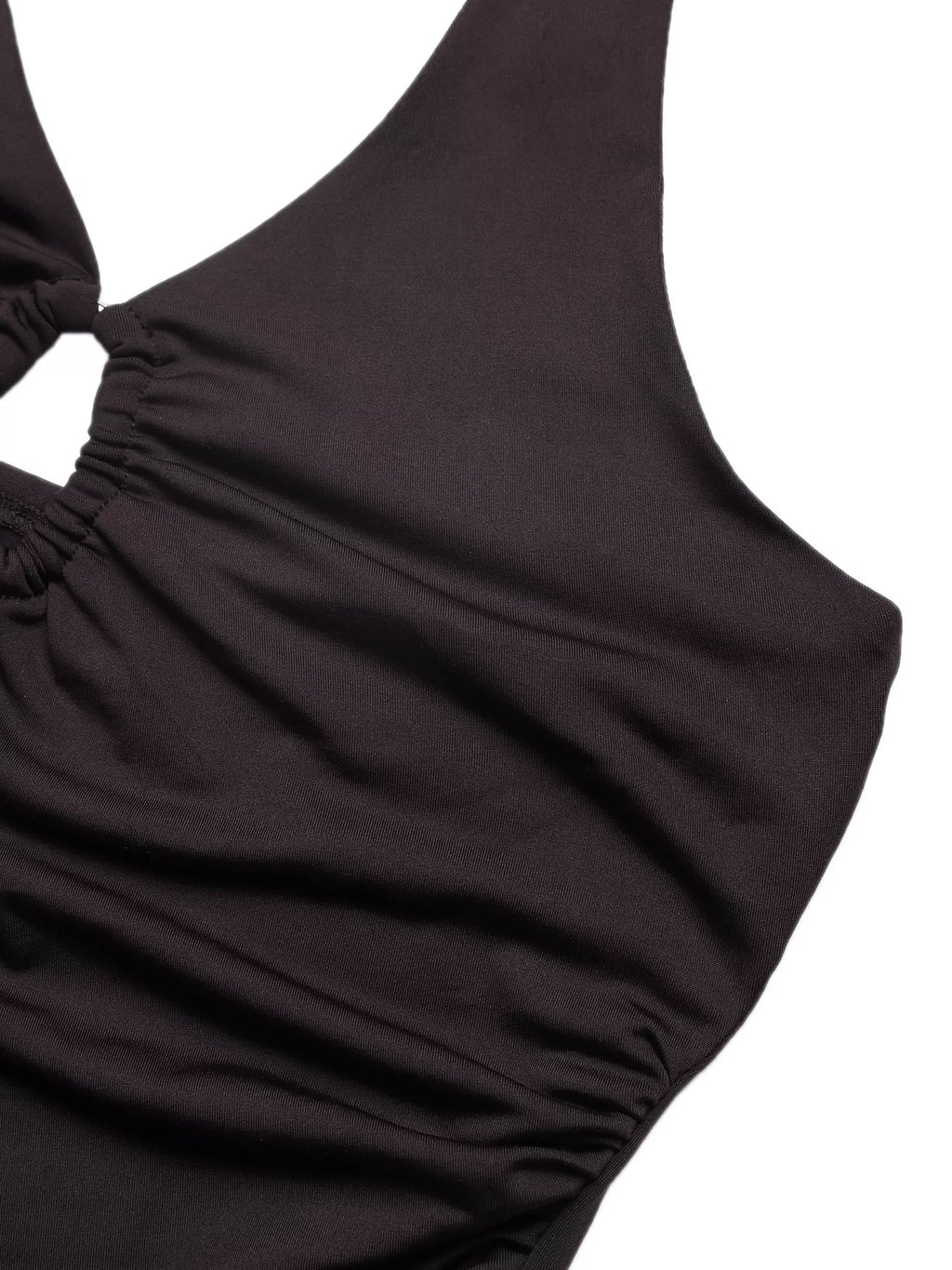 Halter Neck Ruched Bodysuit - Lilixa.store