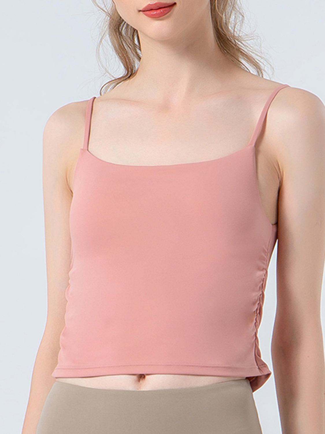 Ruched Sports Cami - Lilixa.store