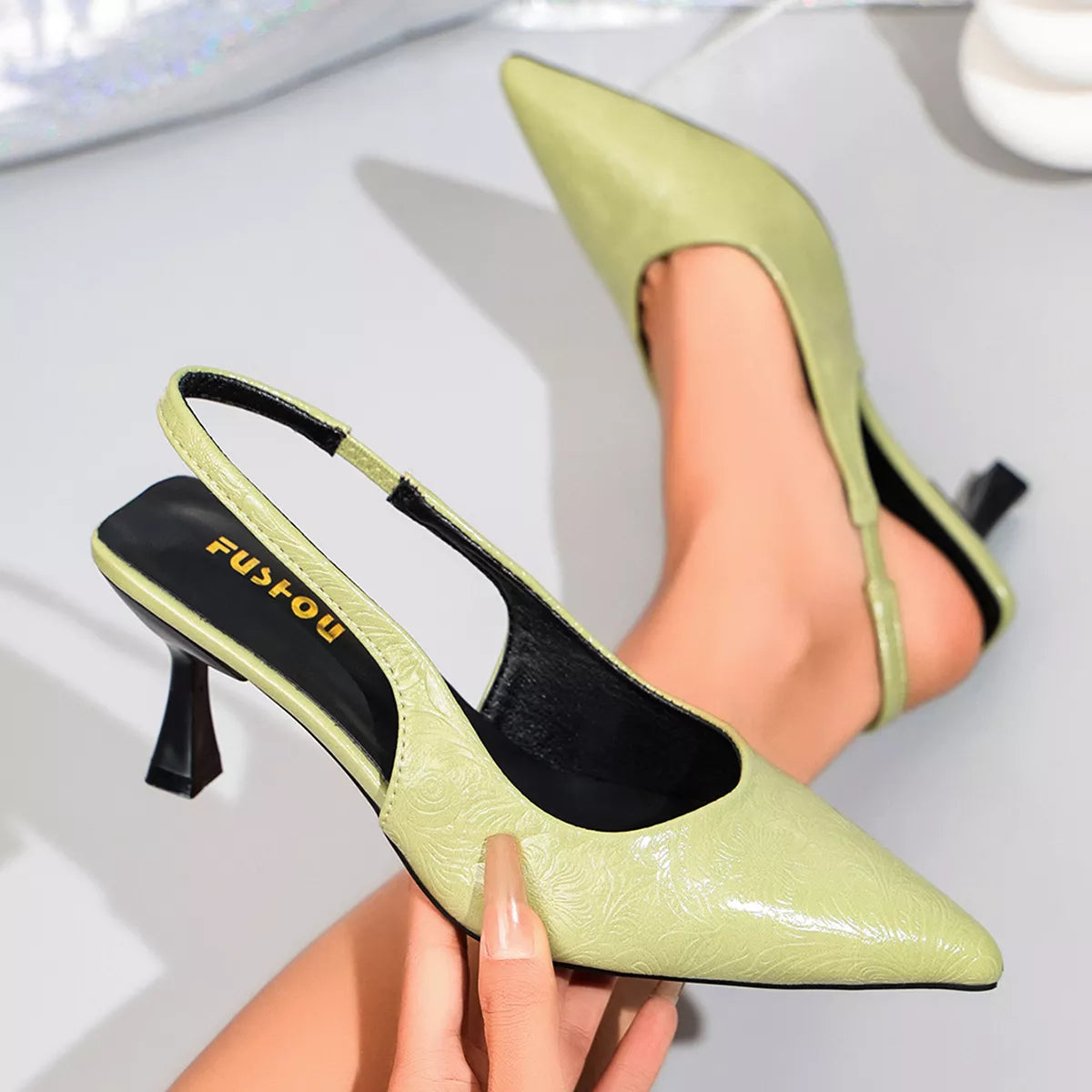 Point Toe Slingback Pumps - Lilixa.store