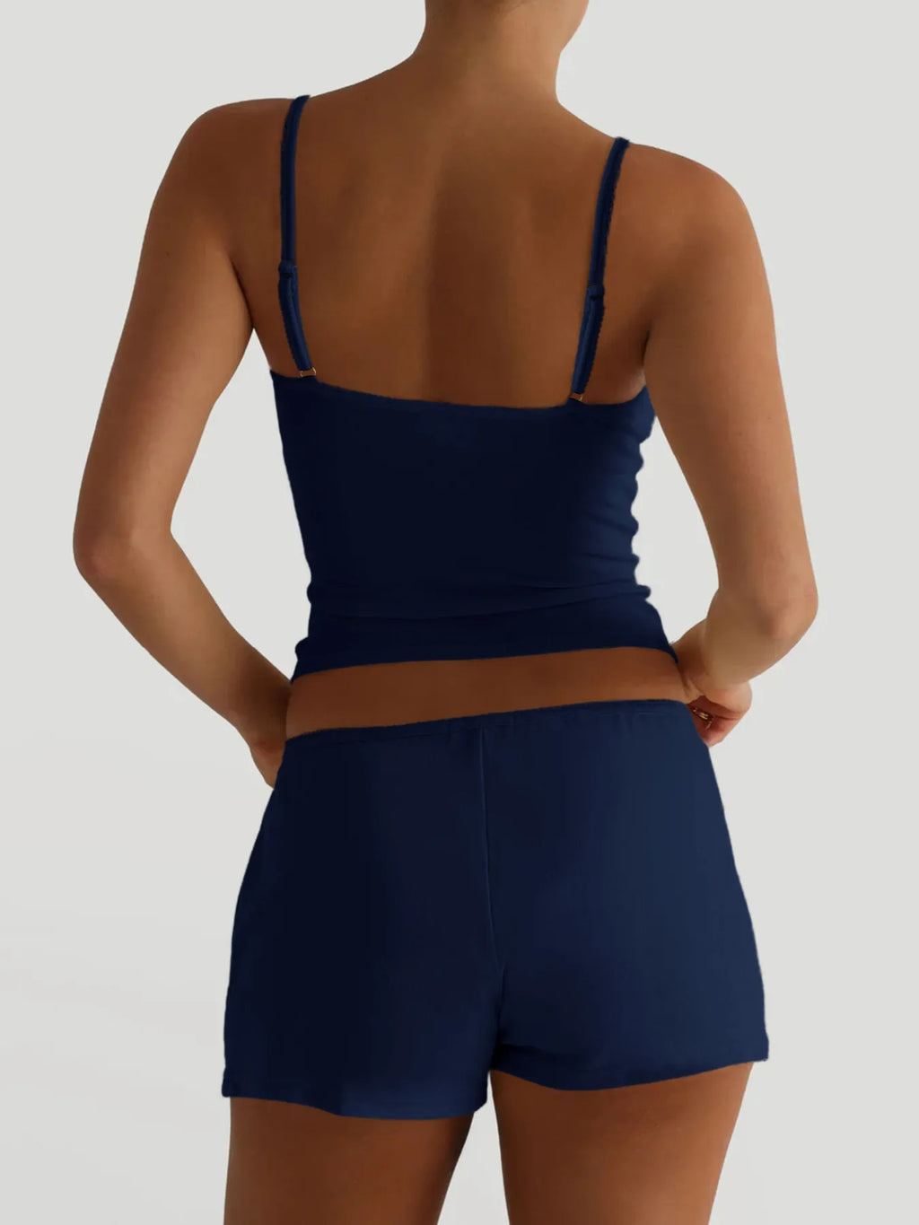 V-Neck Cami and Shorts Set - Lilixa.store