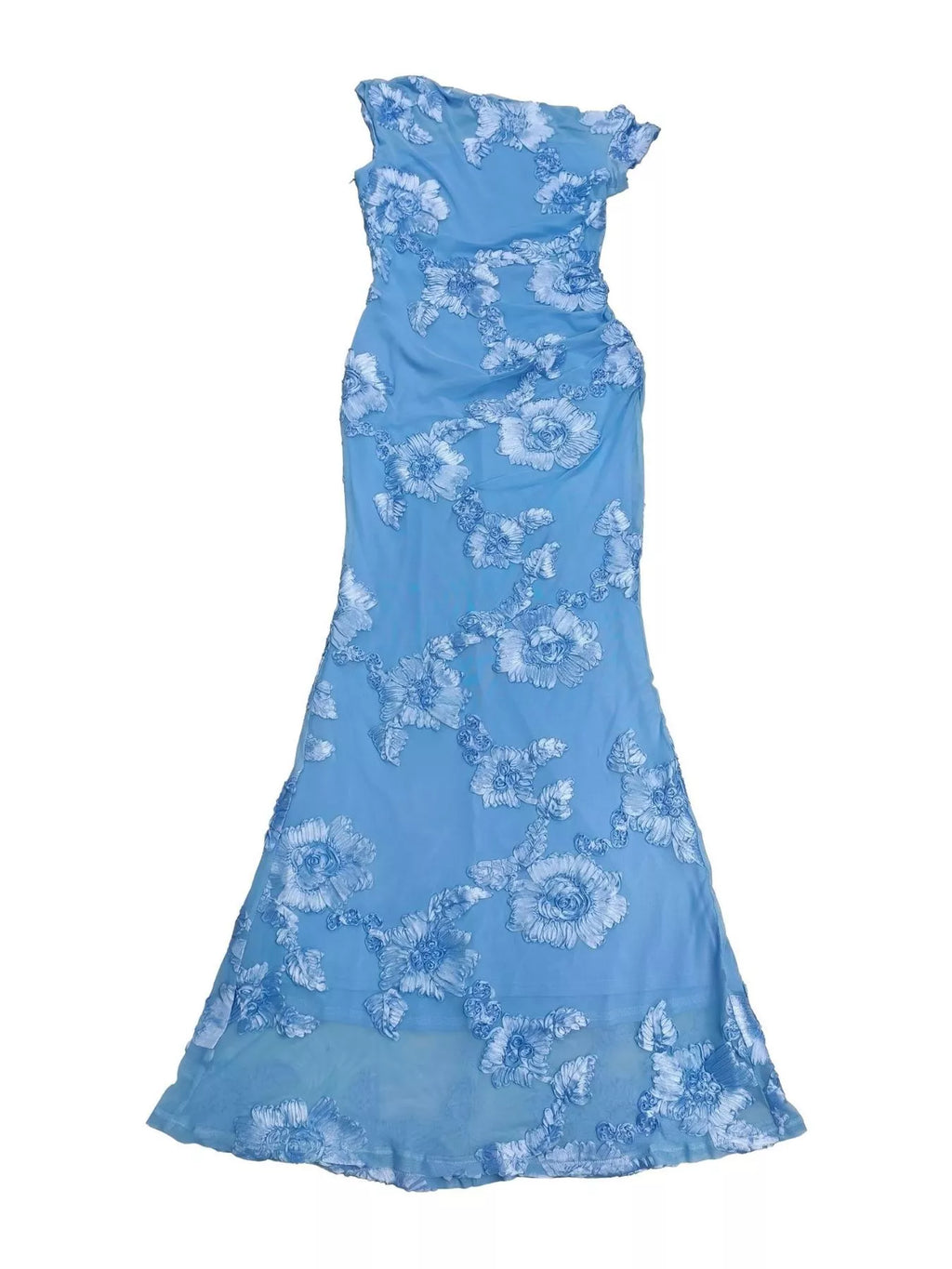 Embroidered One Shoulder Maxi Dress - Lilixa.store