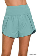 Zenana High Waisted Zippered Back Pocket Running Shorts - Lilixa.store