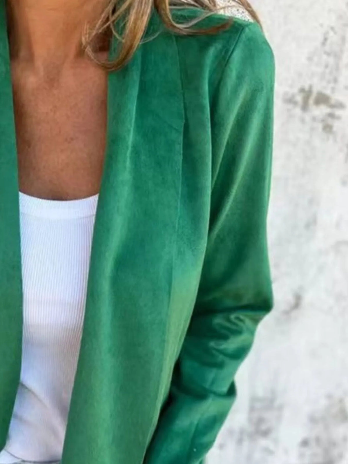 Full Size Open Front Casual Cardigan Plus Size, view 9