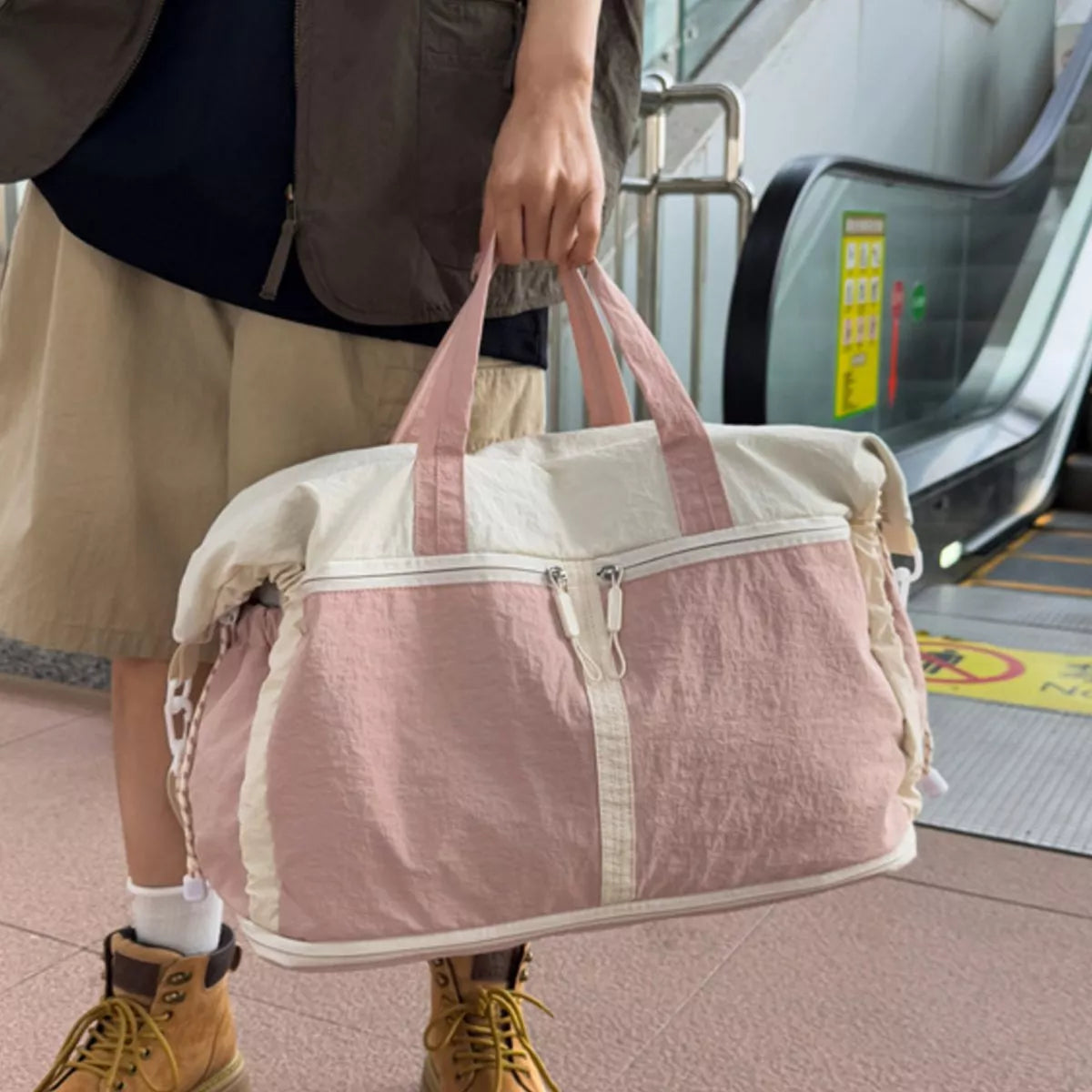 Color Block Travel Bag - Lilixa.store