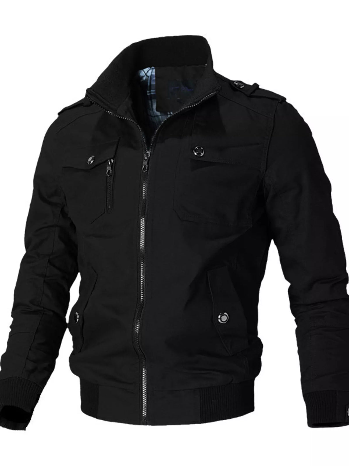 Men's Plus Size Casual Zip Up Lightweight Jacket - Lilixa.store