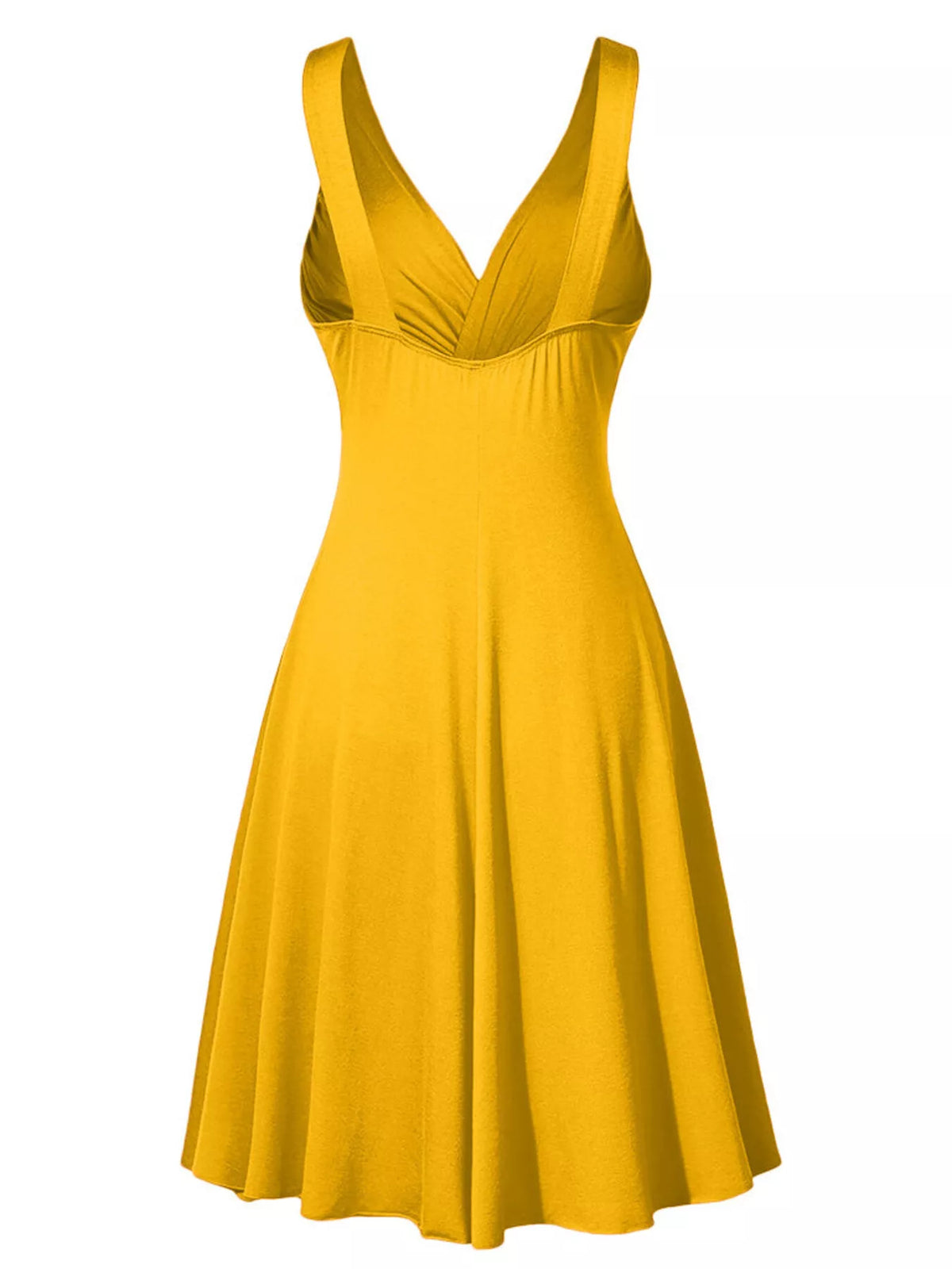 Full Size Twisted Sleeveless Ruched Waist A-Line Dress Plus Size - Lilixa.store
