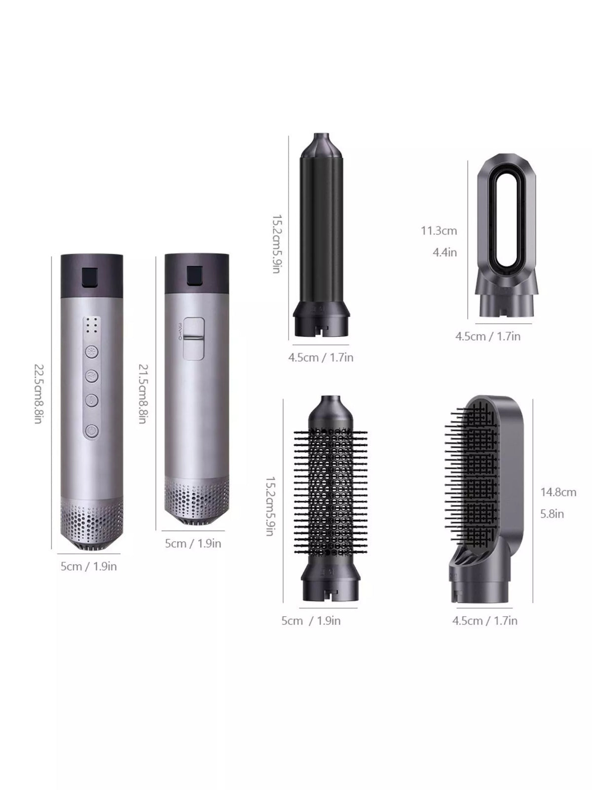 6-in-1 Interchangeable Head Curling Iron - Lilixa.store