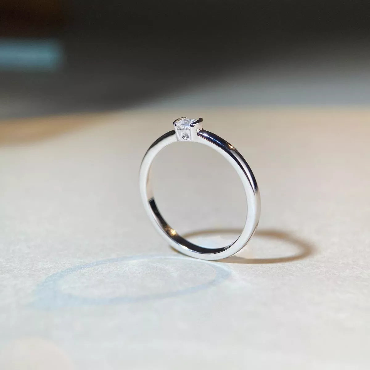 925 Sterling Silver Moissanite Ring