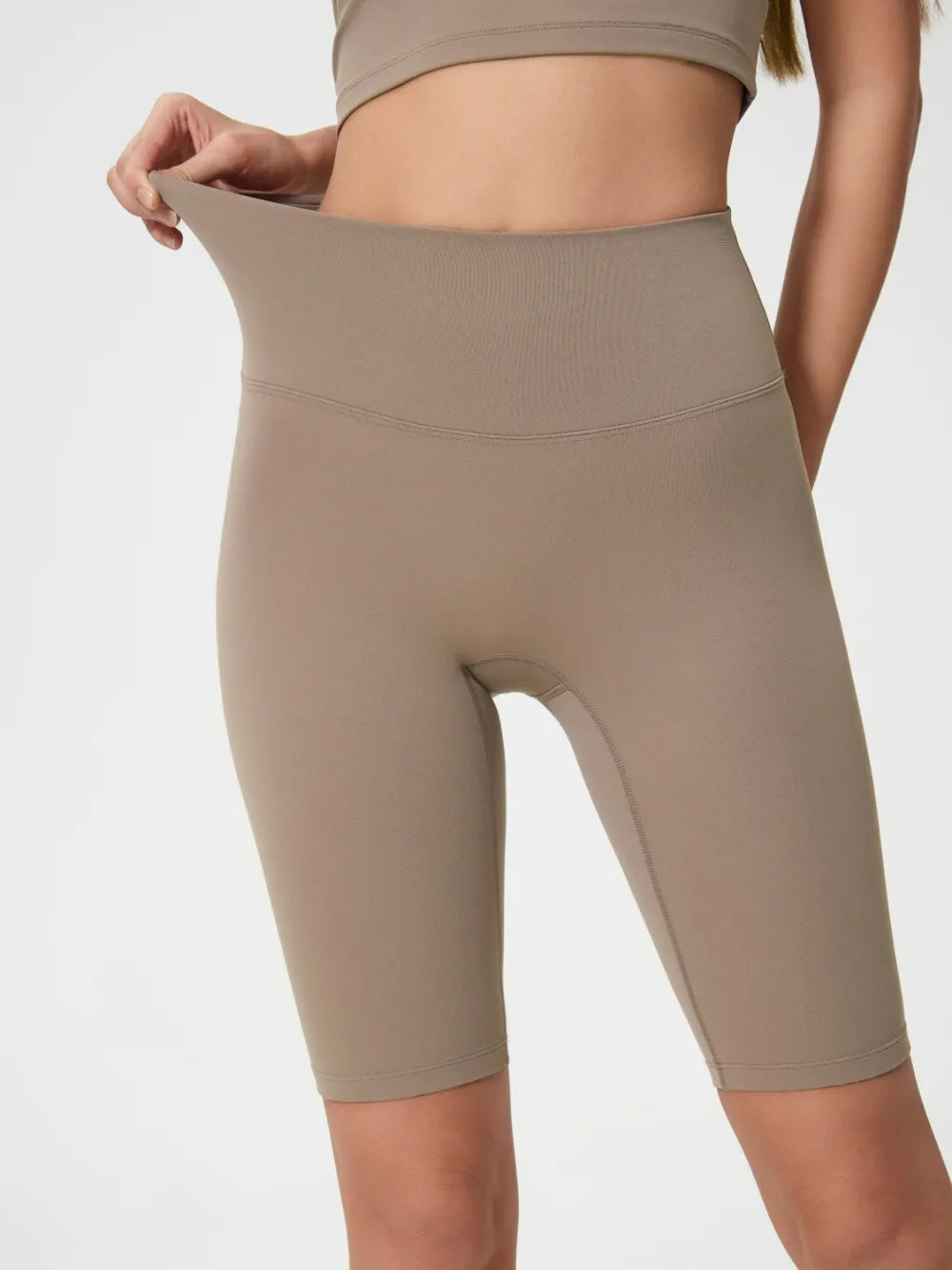Millennia High Rise Wide Waistband Active Shorts - Lilixa.store