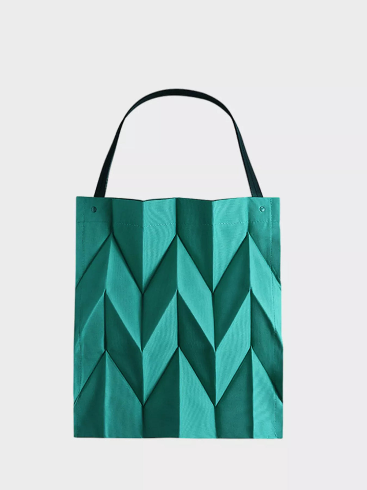 Minimalist Geometric Pleated Tote Handbag, view 2