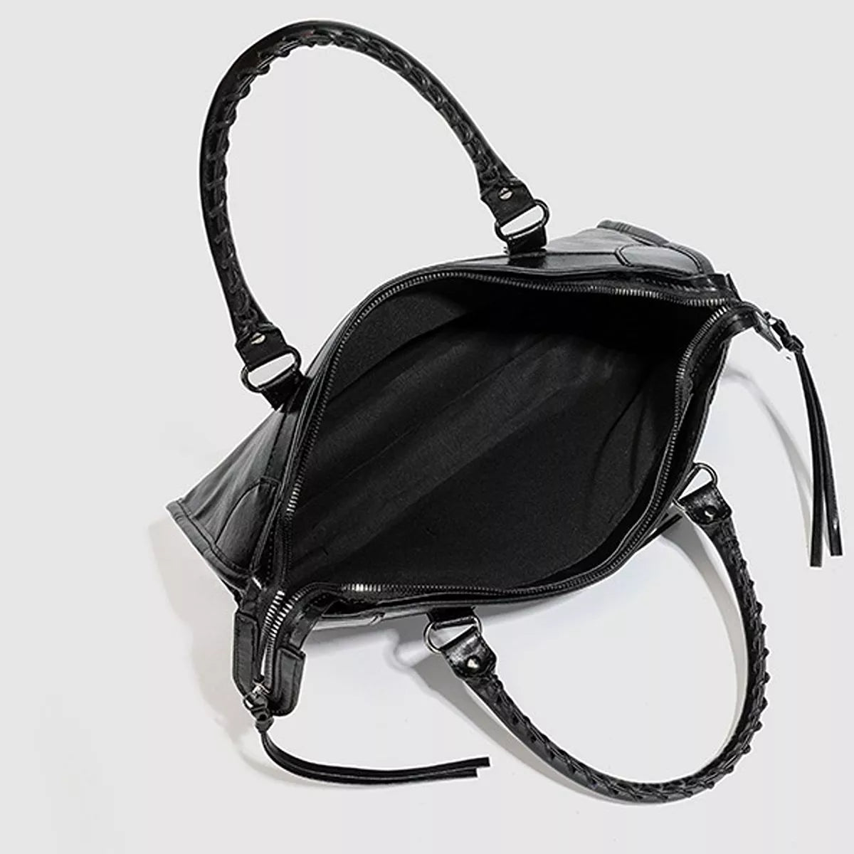 PU Leather Handbag with Top Handle