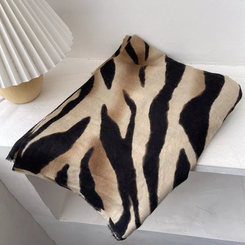 Zebra Print Lightweight Scarf - Lilixa.store