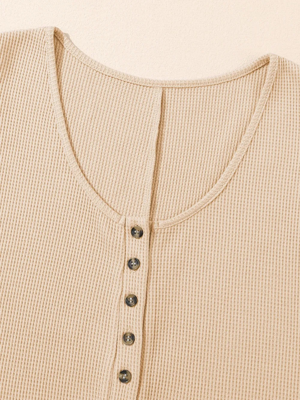Waffle-Knit Half Button Sleeveless Romper with Pockets - Lilixa.store