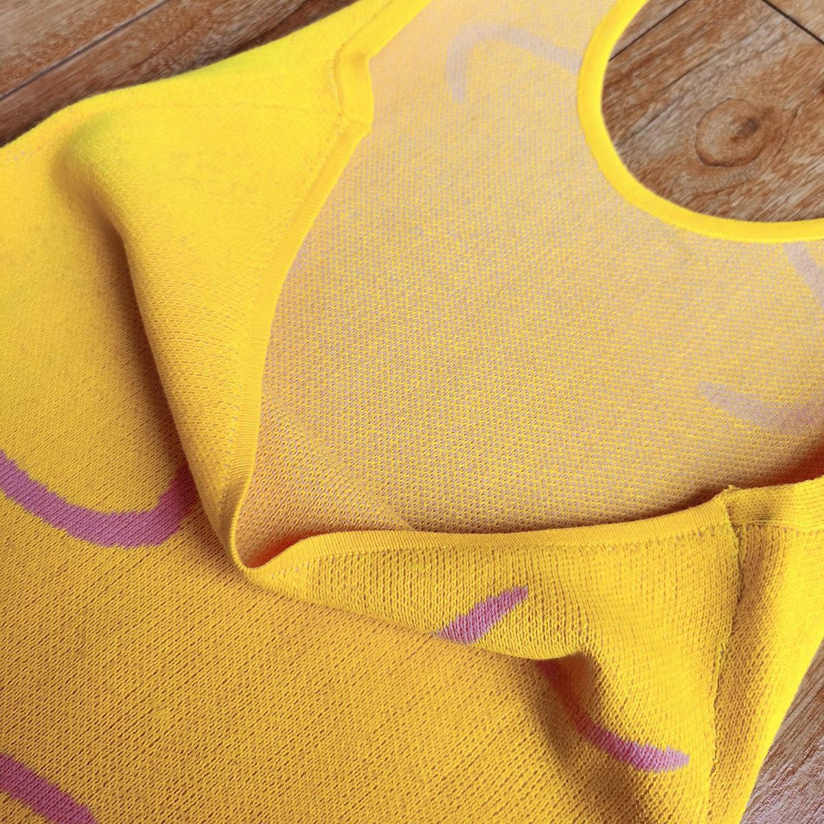 Halter Neck Midi Sweater Dress in Banana Yellow, view 3