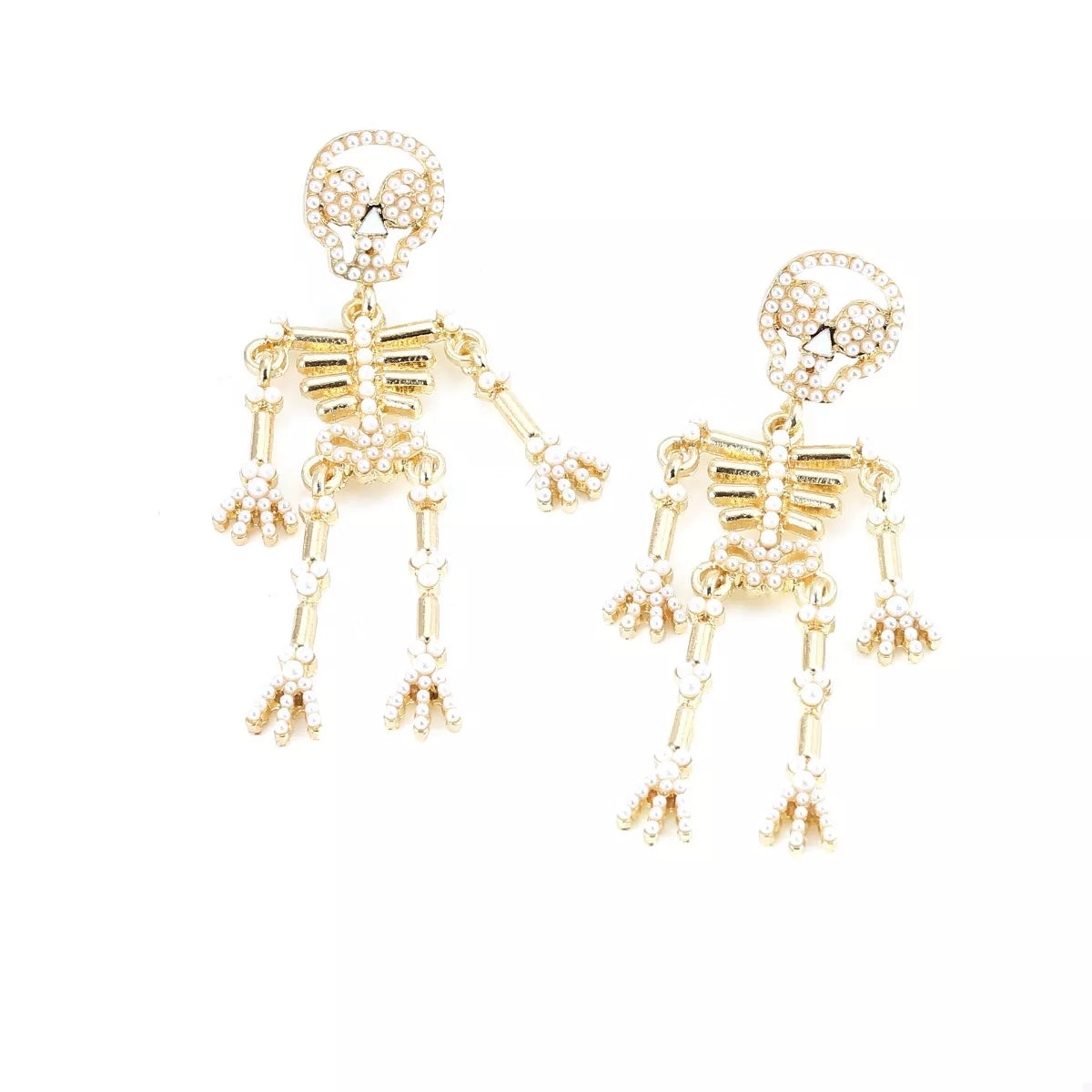 Halloween Skeleton Statement Earrings - Lilixa.store
