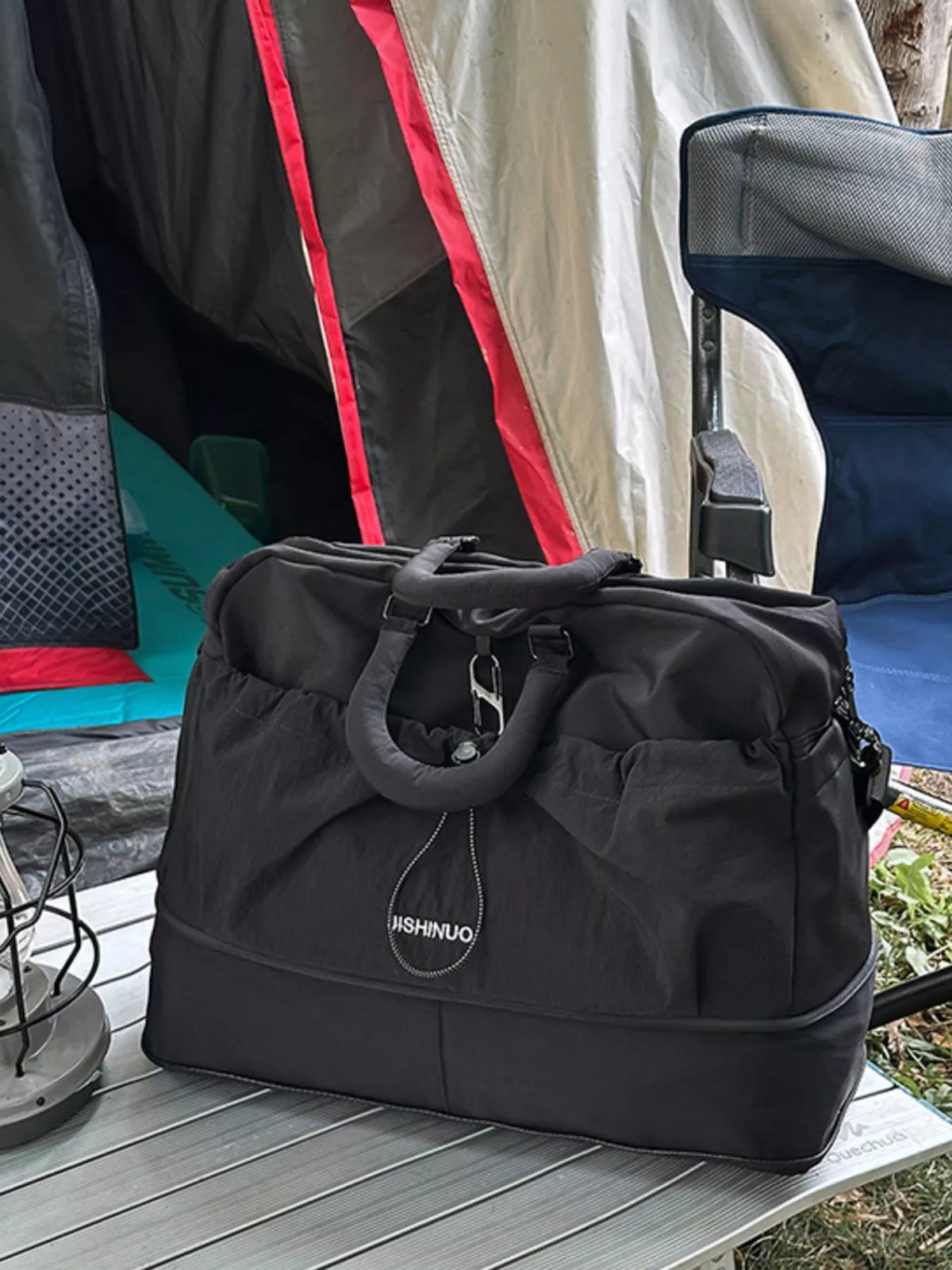 Drawstring Color Block Travel Bag - Lilixa.store